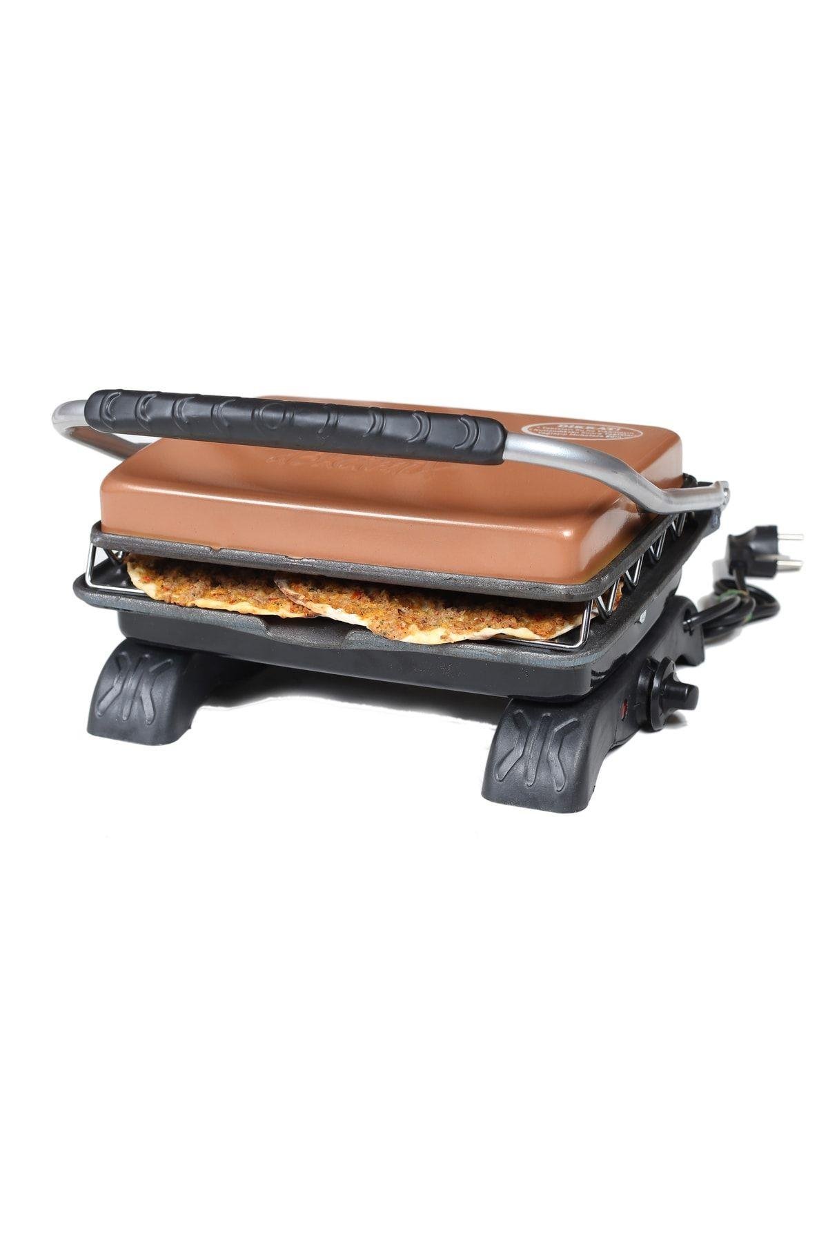 Plus Organik Demir Döküm Izgara & Tost Makinası Rosegold Izgara Aparatlı&fırçalı
