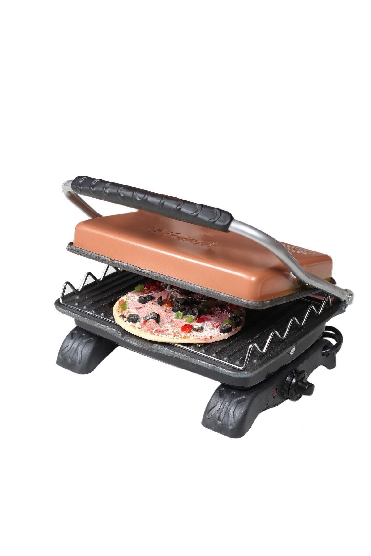 Plus Organik Demir Döküm Izgara & Tost Makinası Rosegold Izgara Aparatlı&fırçalı