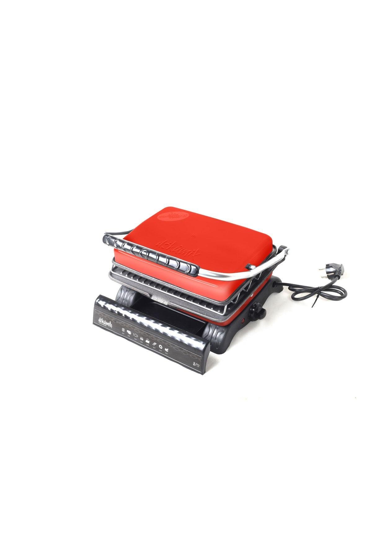 Ultra Plus Organik Demirdöküm Izgara& Tost Makinası Kırmızı Izgaraaparatlı,fırçalı,yağdanlık
