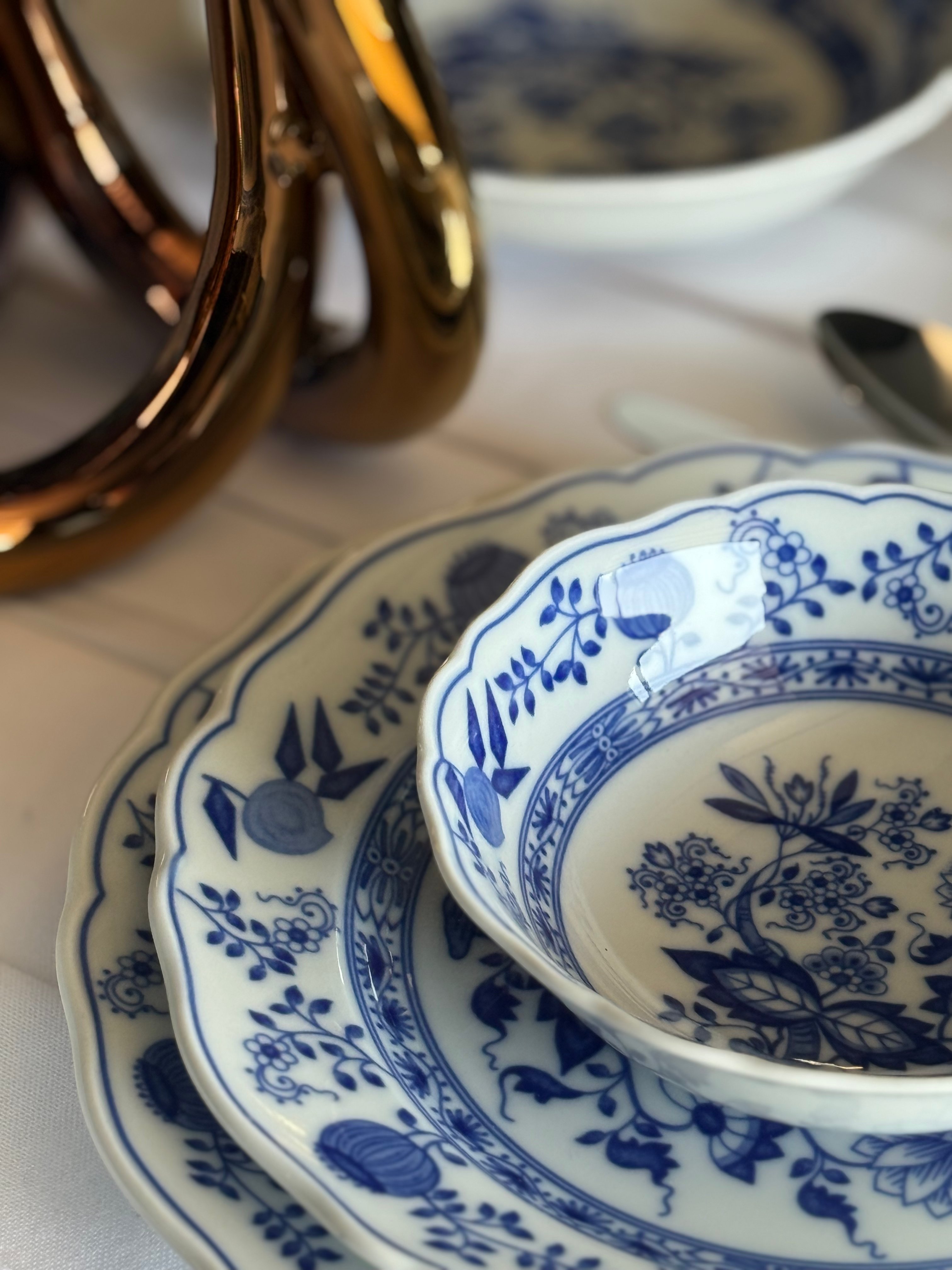 Blau Zwiebelmuster 51 Parça