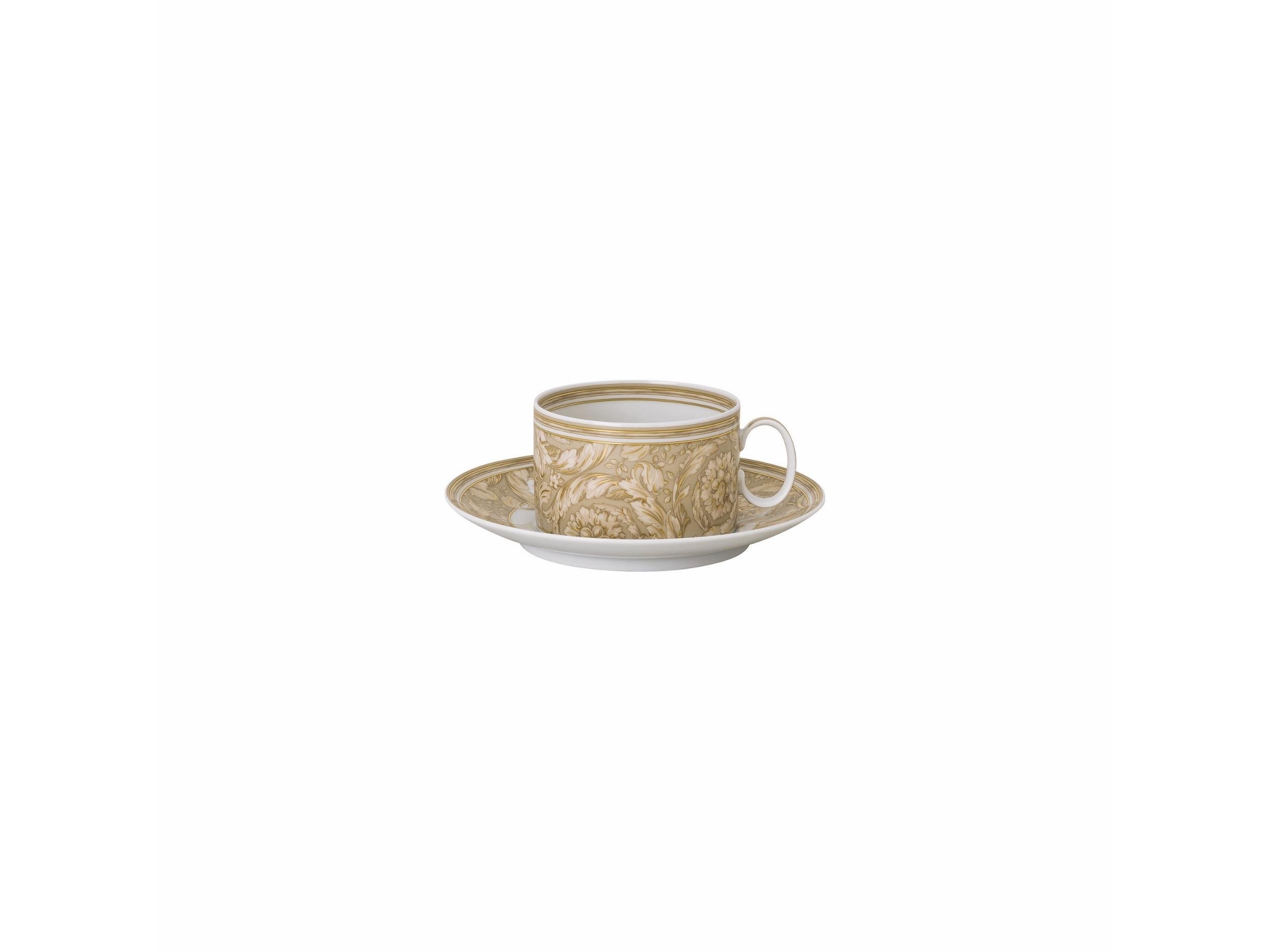 Çay Fincan-Tabak Barocco Beige