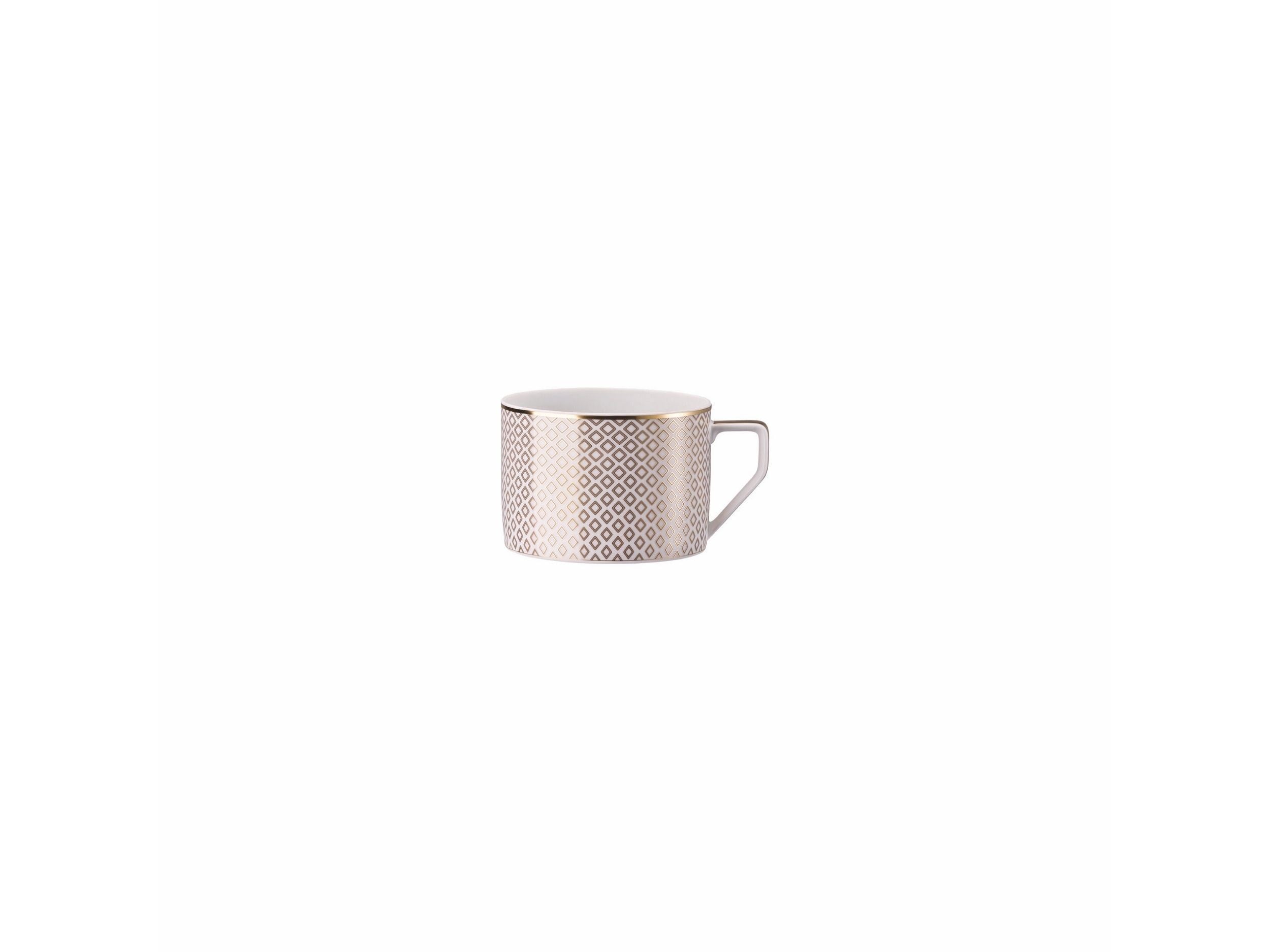 Çay Fincan-Tabak Carreau Beige