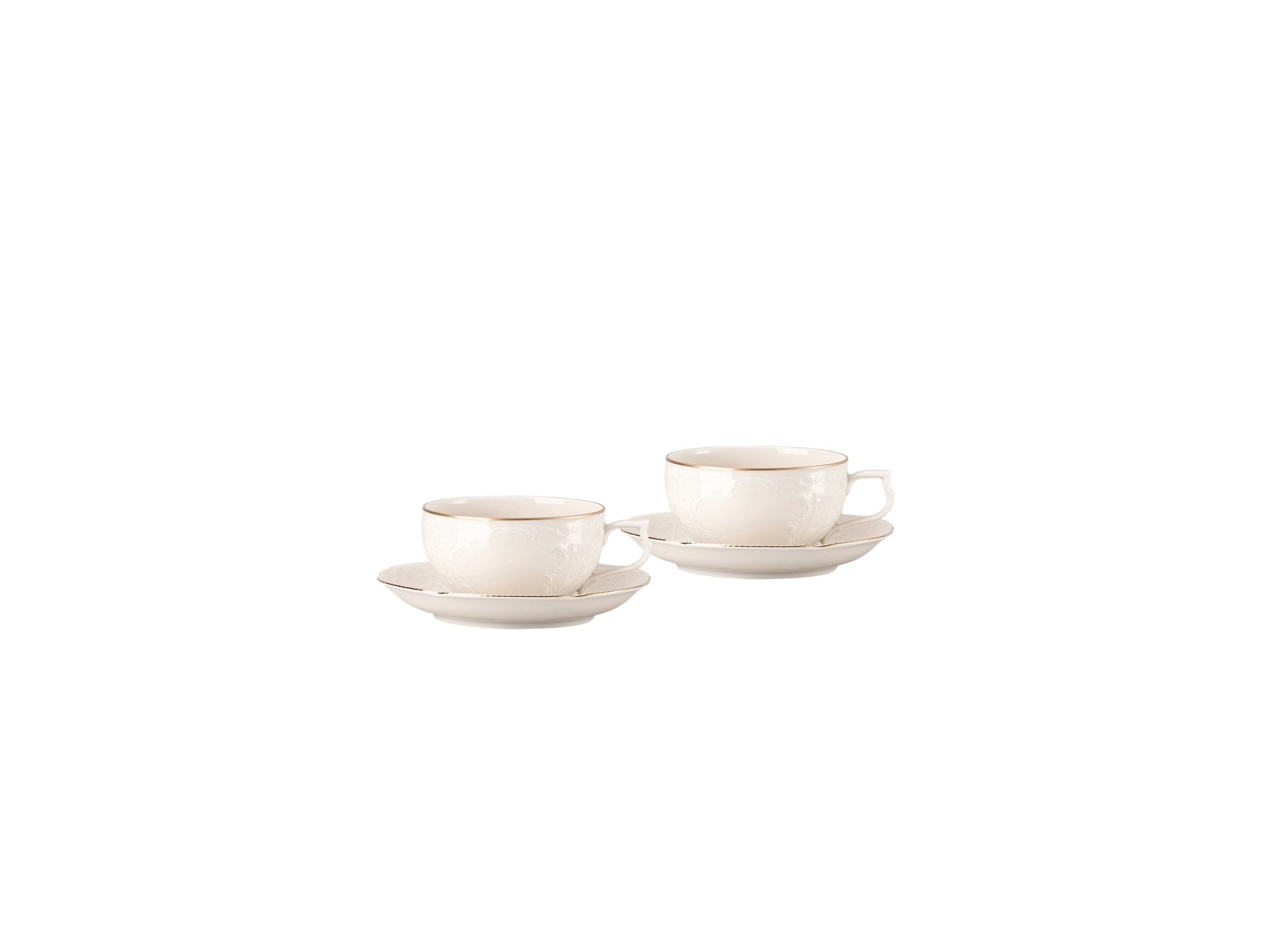 Çay Set 4 Parça Sanssouci Elfenbein Gold