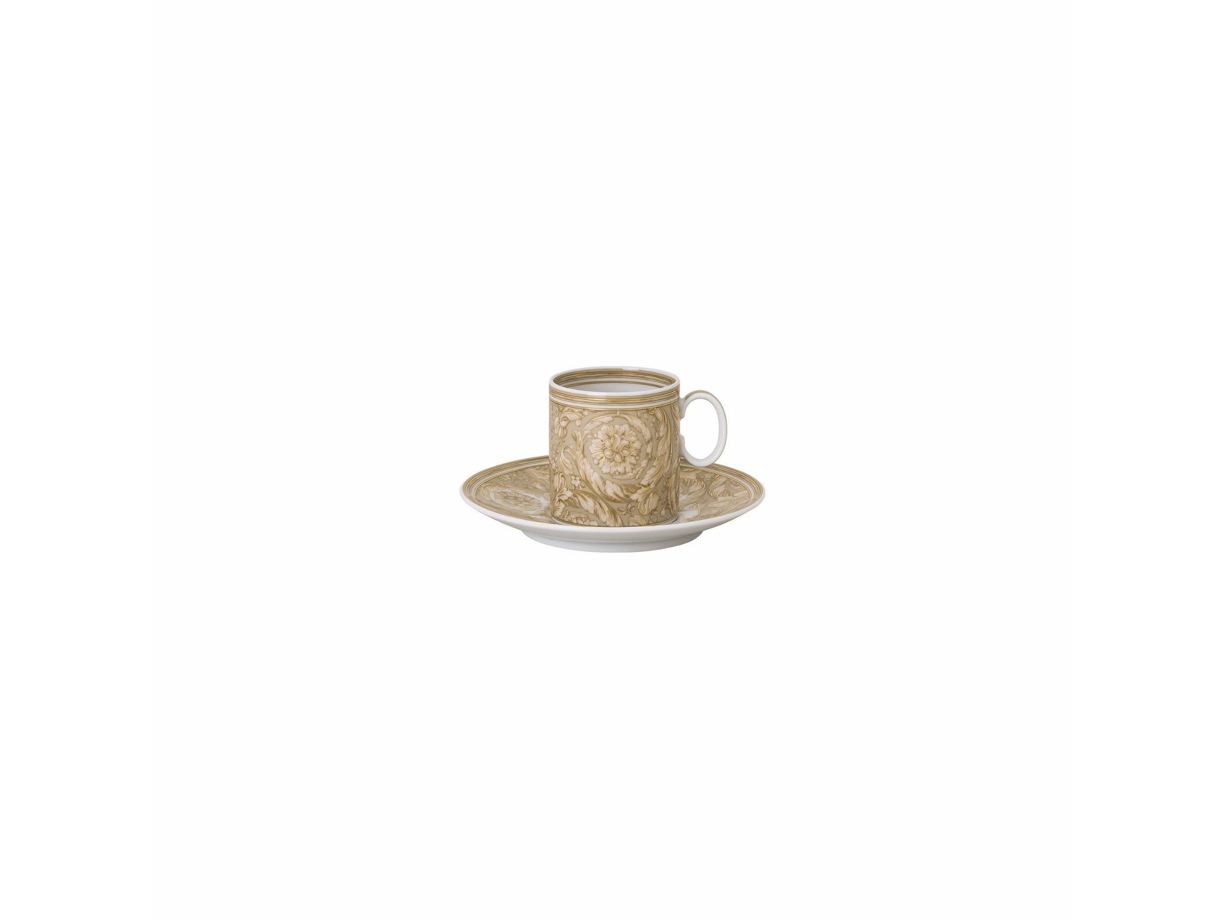 Espresso Fincan-Tabak Barocco Beige