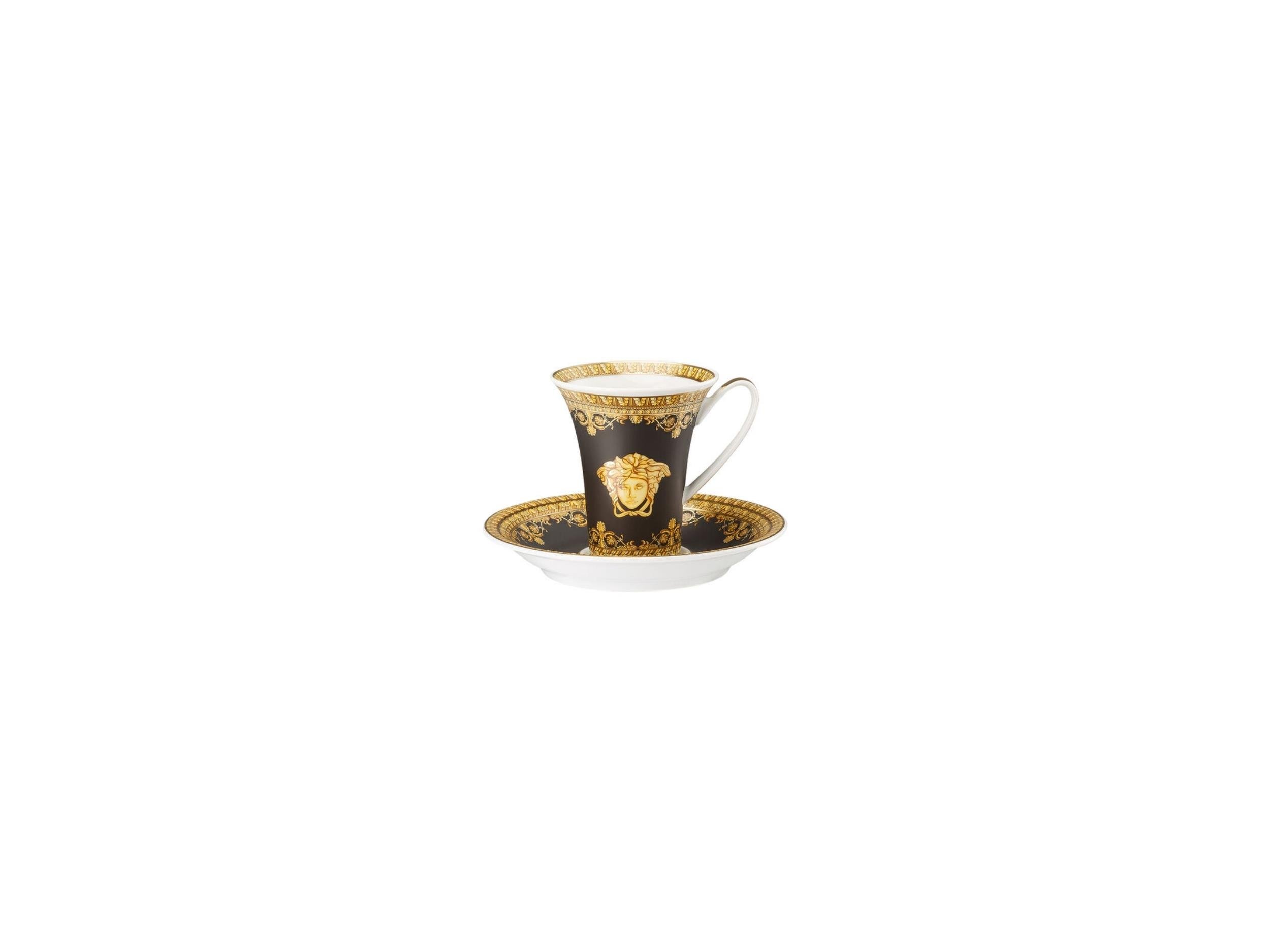 Espresso Fincan-Tabak Baroque Nero