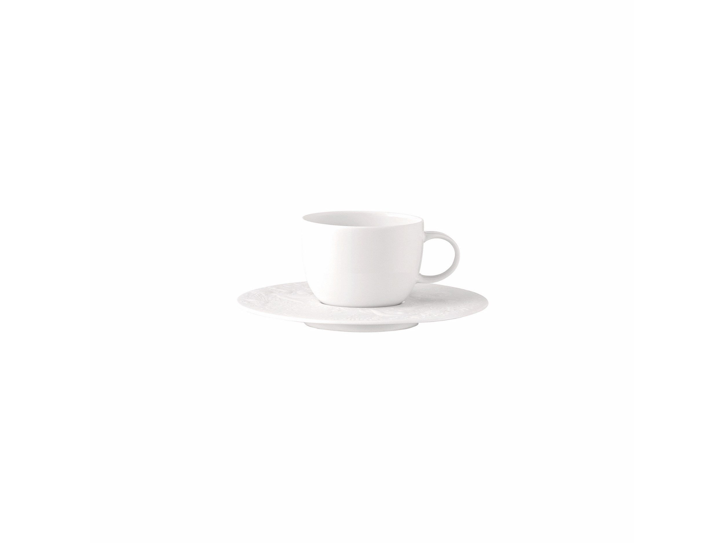 Espresso Fincan-Tabak Zauberflöte Weiss