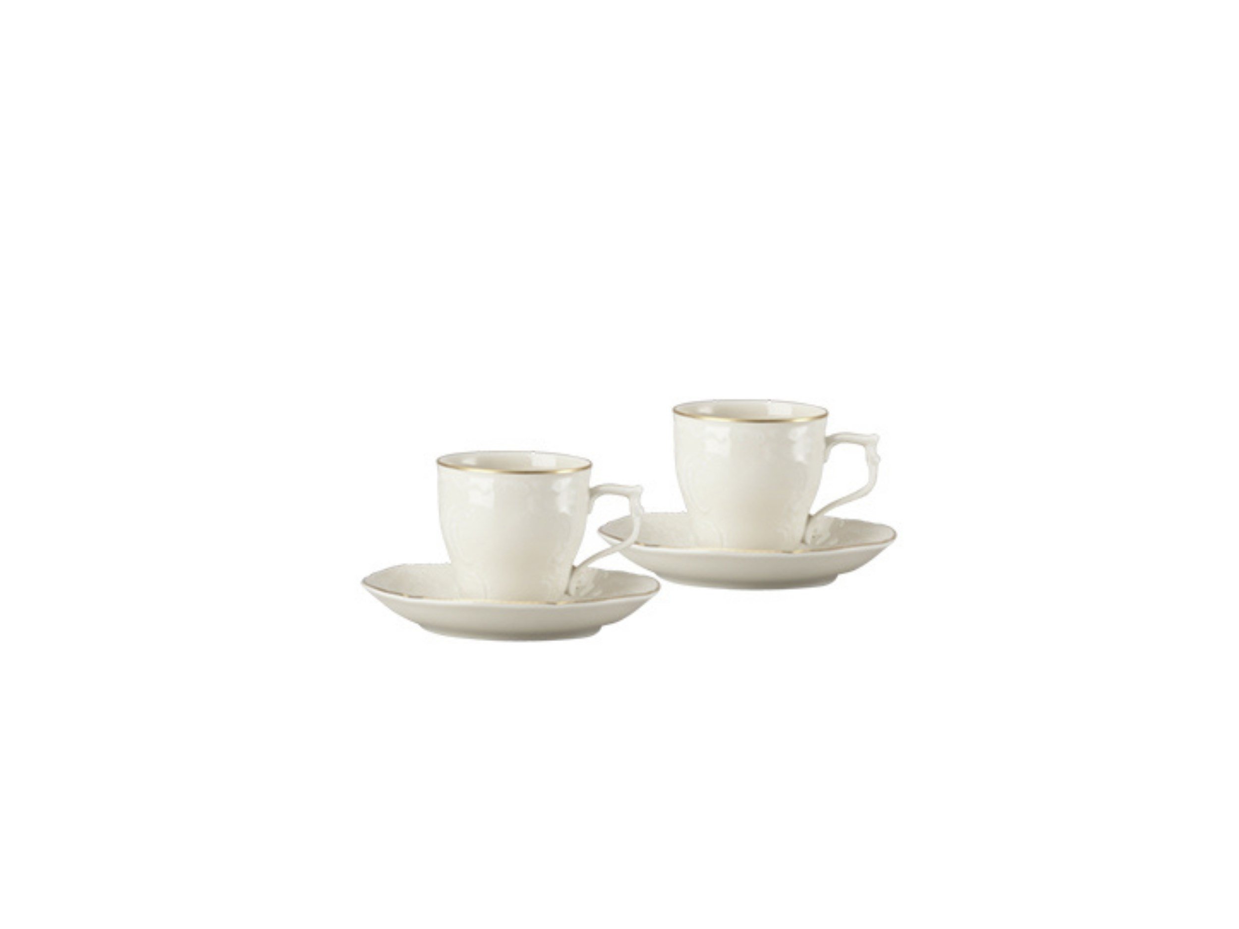 Espresso Set 4 Parça Sanssouci Elfenbein Gold
