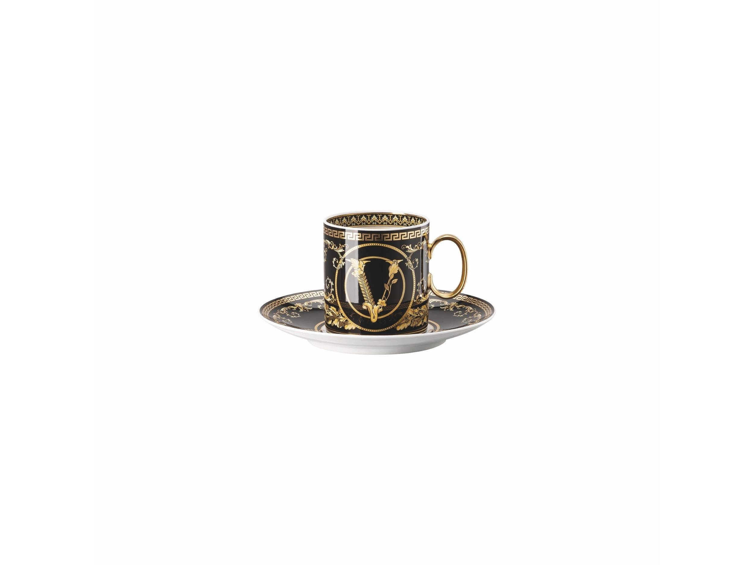Kahve Fincan-Tabak Virtus Gala Black