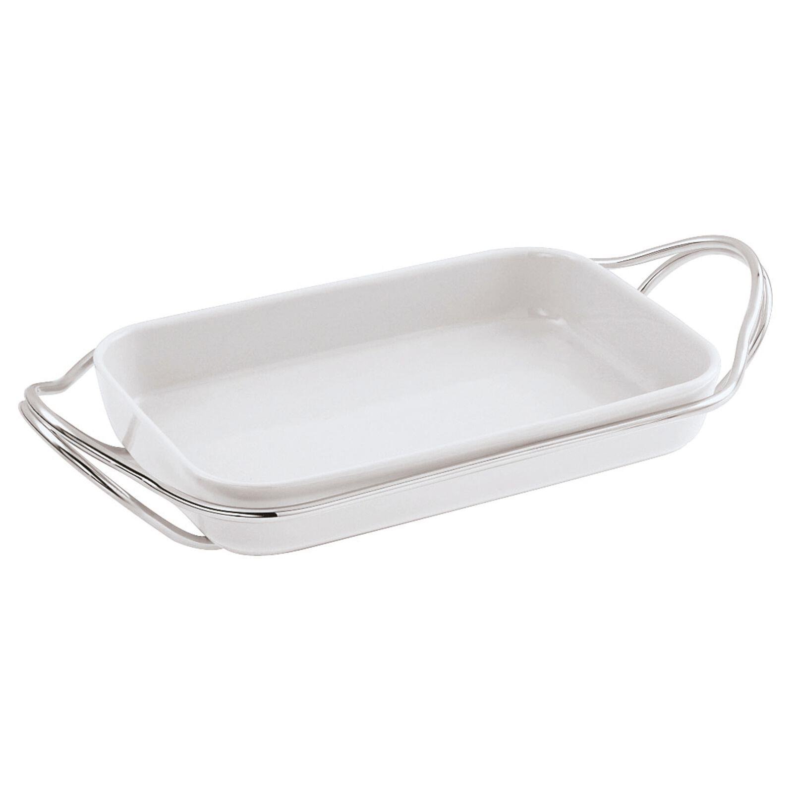 KULPLU DİKDÖRTGEN PORSELEN SERVİS 35 CM