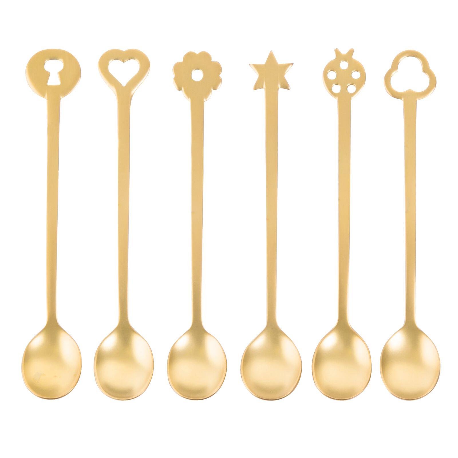 PARTİ KAŞIK SETİ GOLD - 6 PRÇ