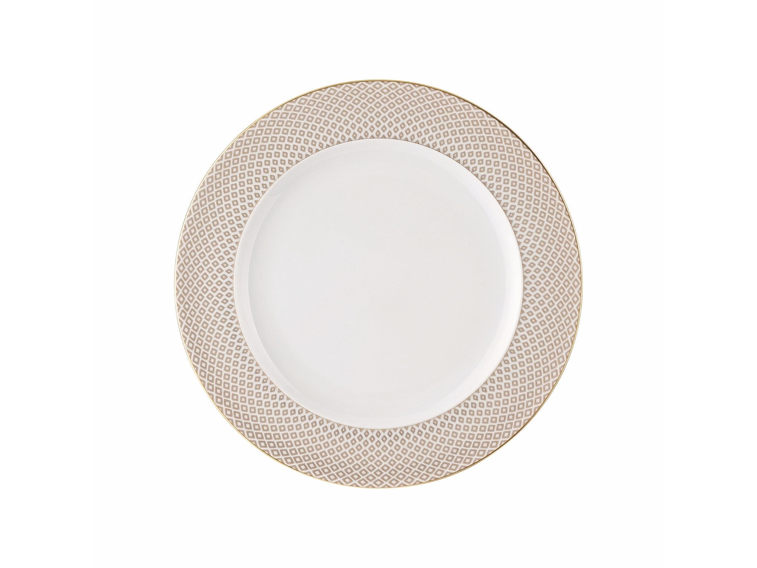 Servis Tabak 27 cm Carreau Beige