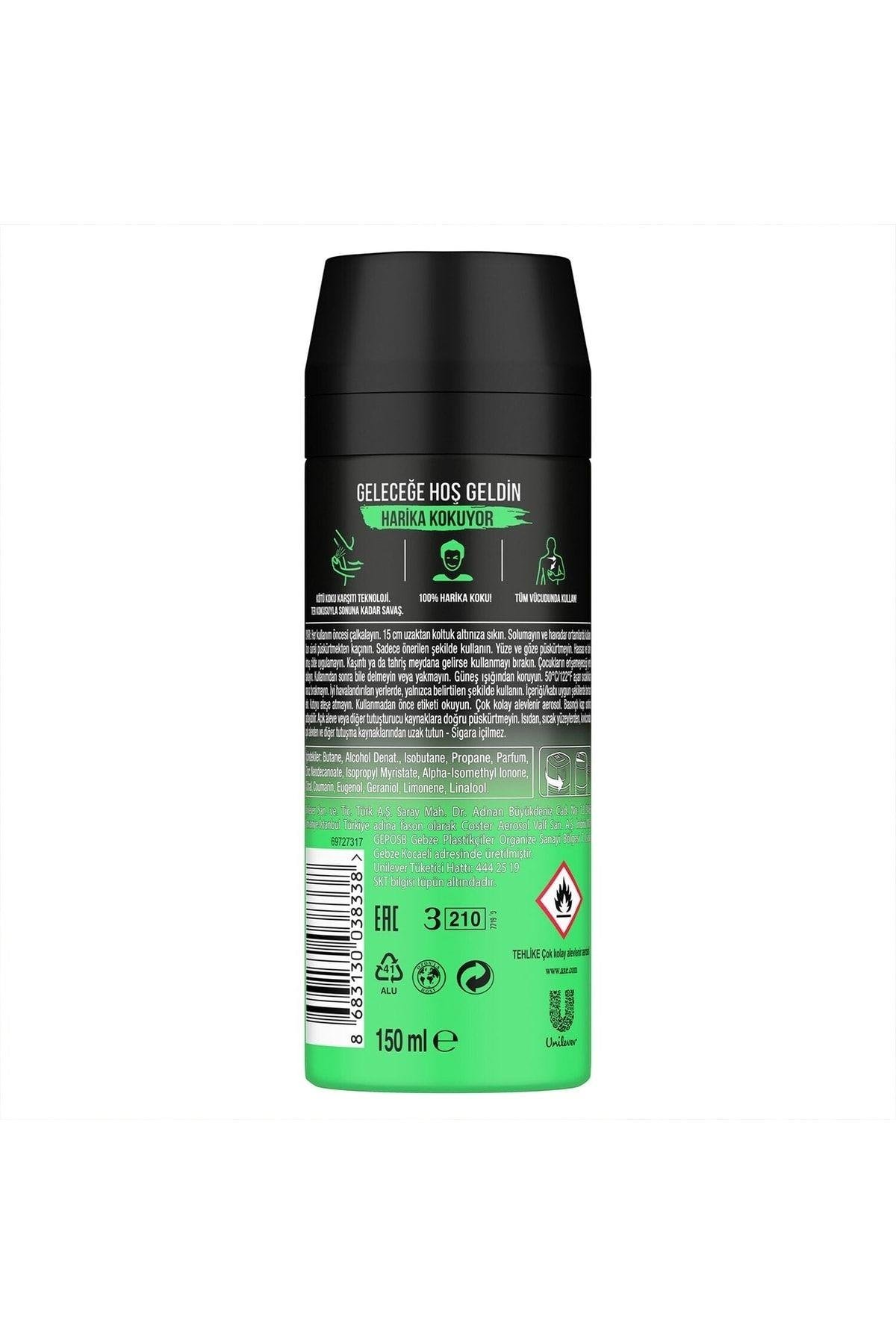 Erkek Sprey Deodorant Jungle Fresh 48 Saat Etkileyici Koku 150 ml