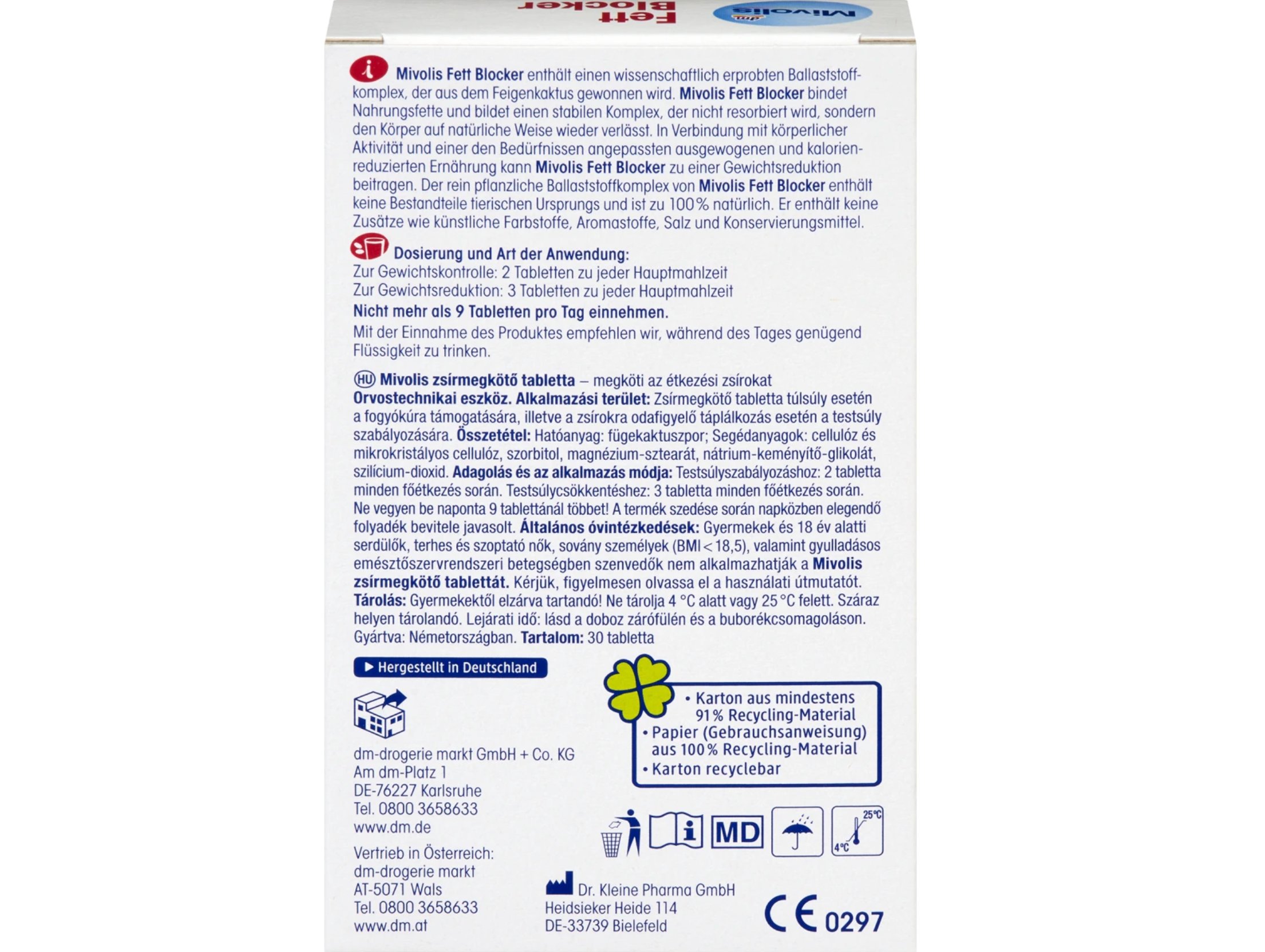 Mivolis Fett Blocker Tabletten, 30 St