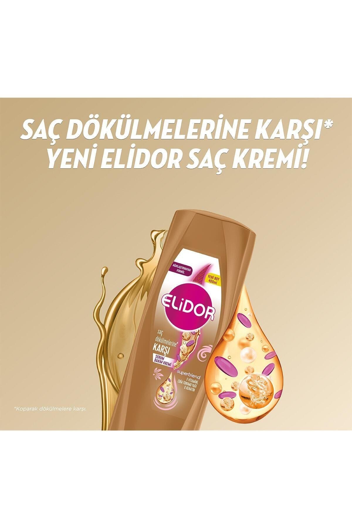 Superblend Serum Bakım Kremi Saç Dökülmelerine Karşı E Vitamini Chia Tohumu Yağı Keratin 400 ml