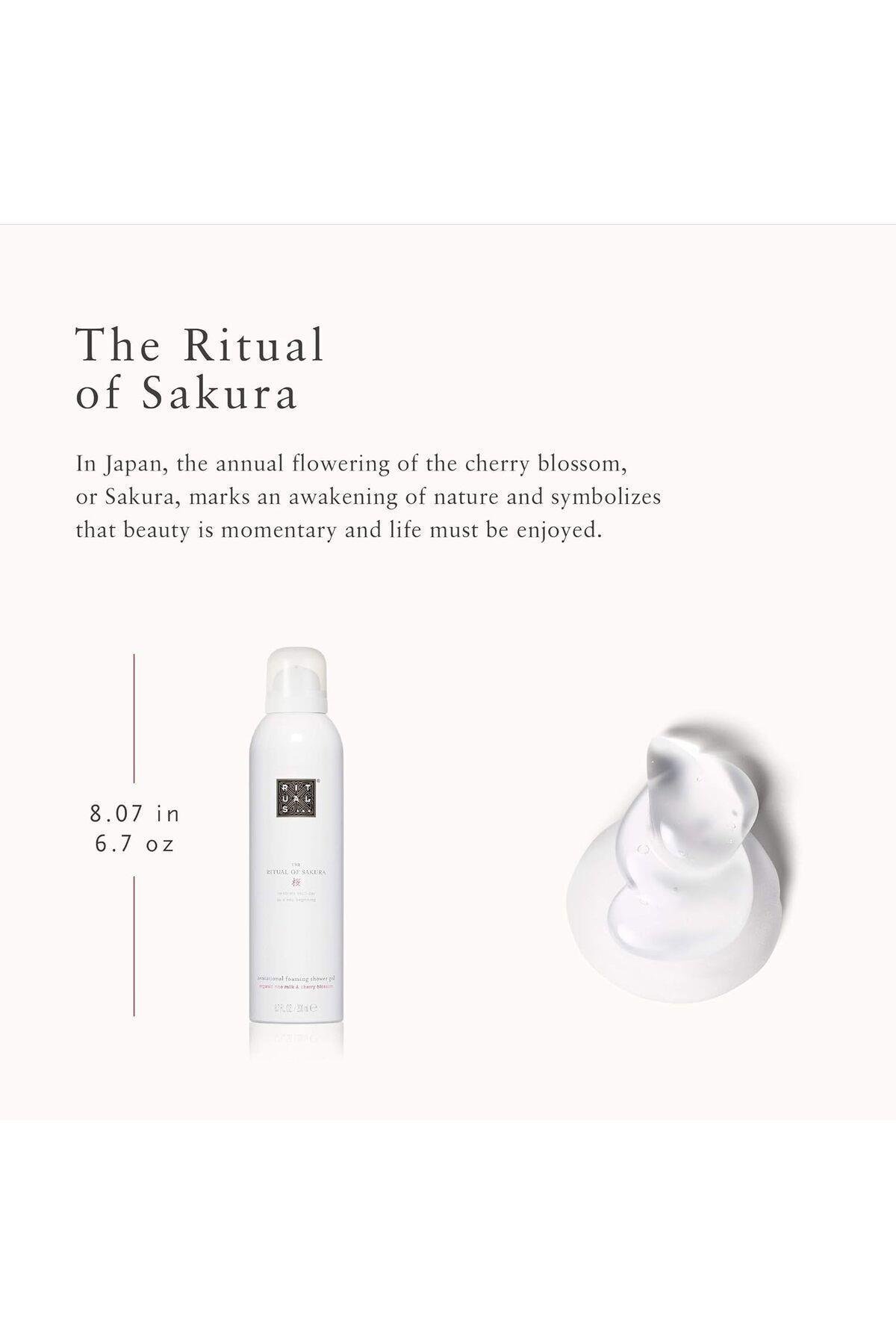 The Ritual Of Sakura Köpüklü Duş Jeli 200 ml Rice Milk & Cherry Blossom