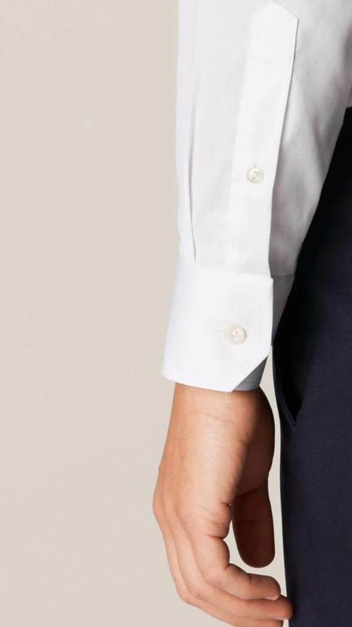 Beyaz Slim Fit Klasik Erkek Gömlek