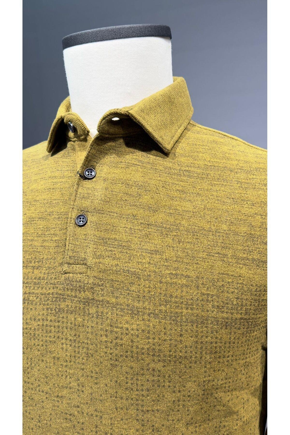 BRANGO POLO YAKA SELANİK SWEATSHIRT 95006-M HARDAL
