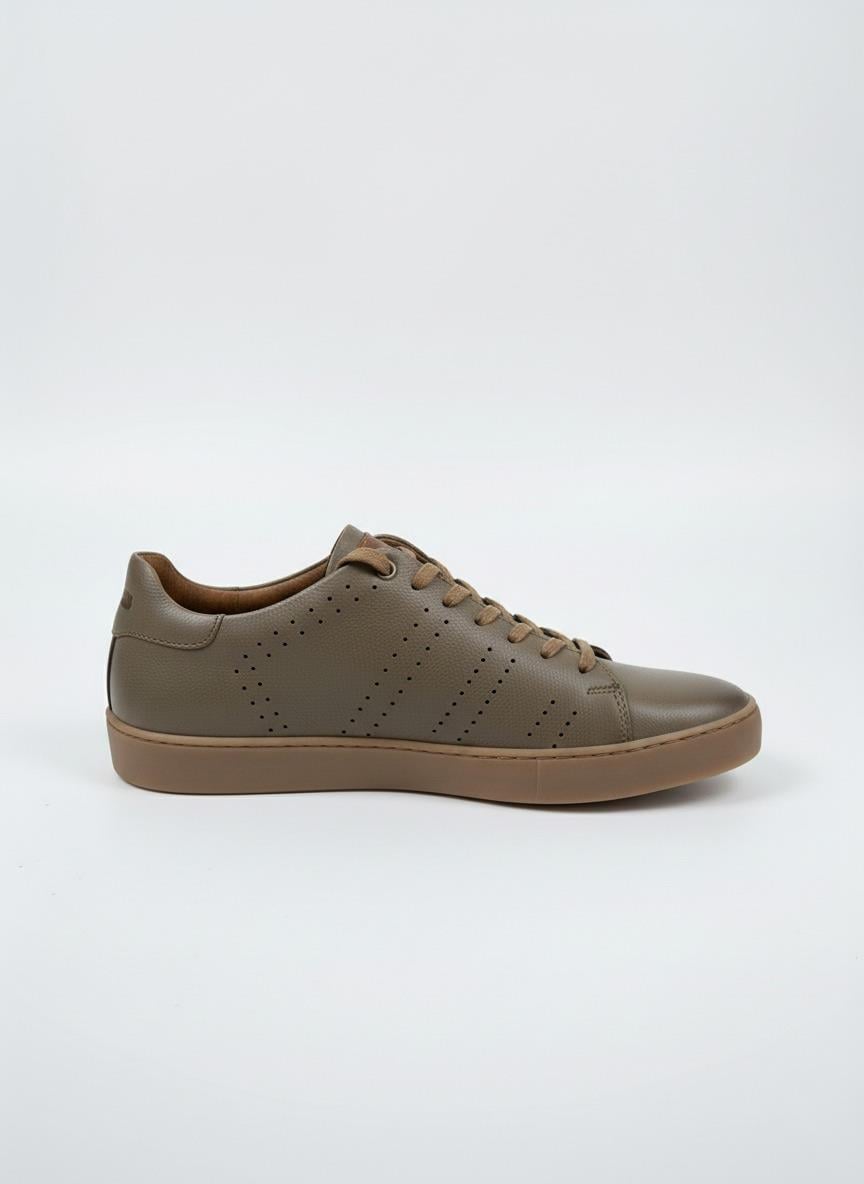 Erkek Deri Sneaker Ayakkabı Bej