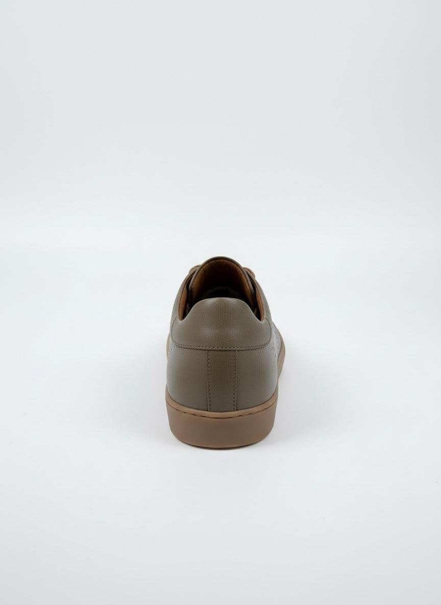 Erkek Deri Sneaker Ayakkabı Bej