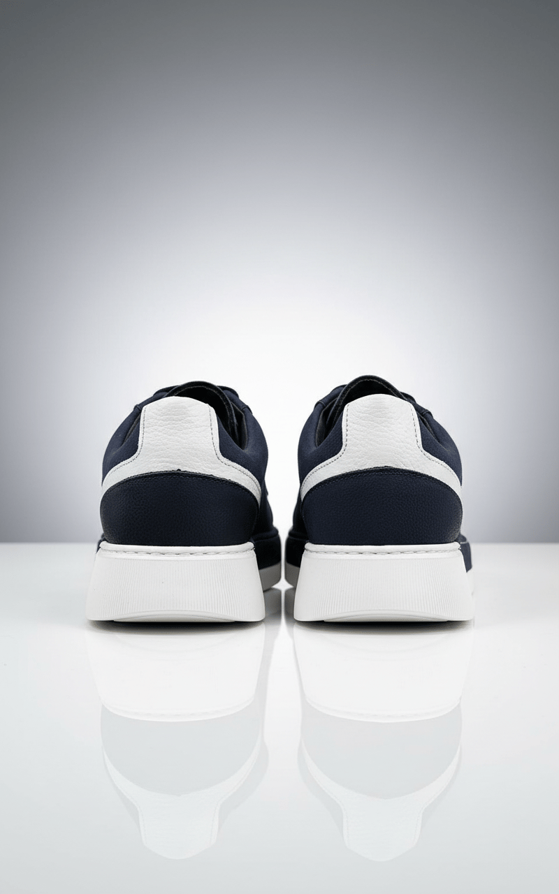 Erkek LACİVERT Sneaker Deri Ayakkabı