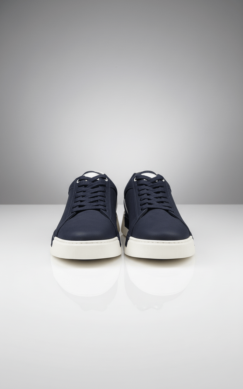 Erkek LACİVERT Sneaker Deri Ayakkabı