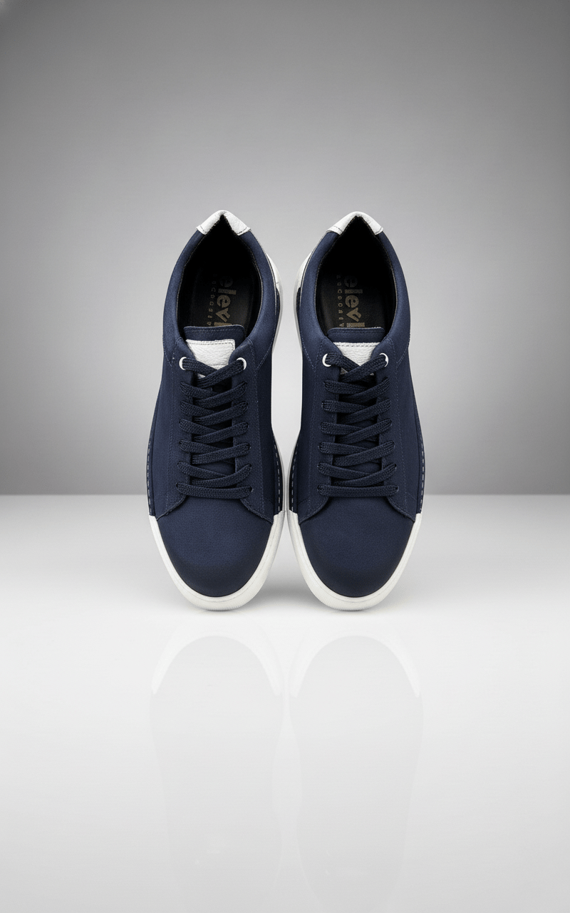 Erkek LACİVERT Sneaker Deri Ayakkabı