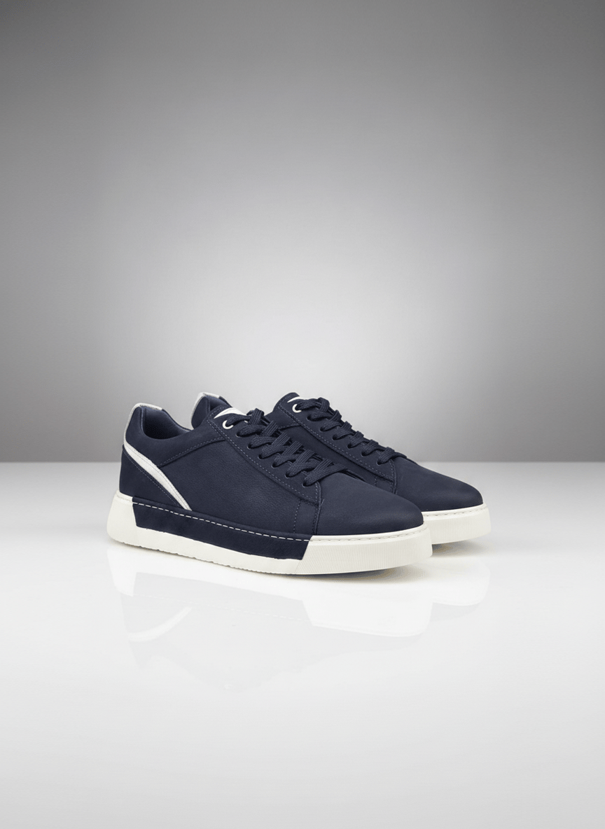 Erkek LACİVERT Sneaker Deri Ayakkabı