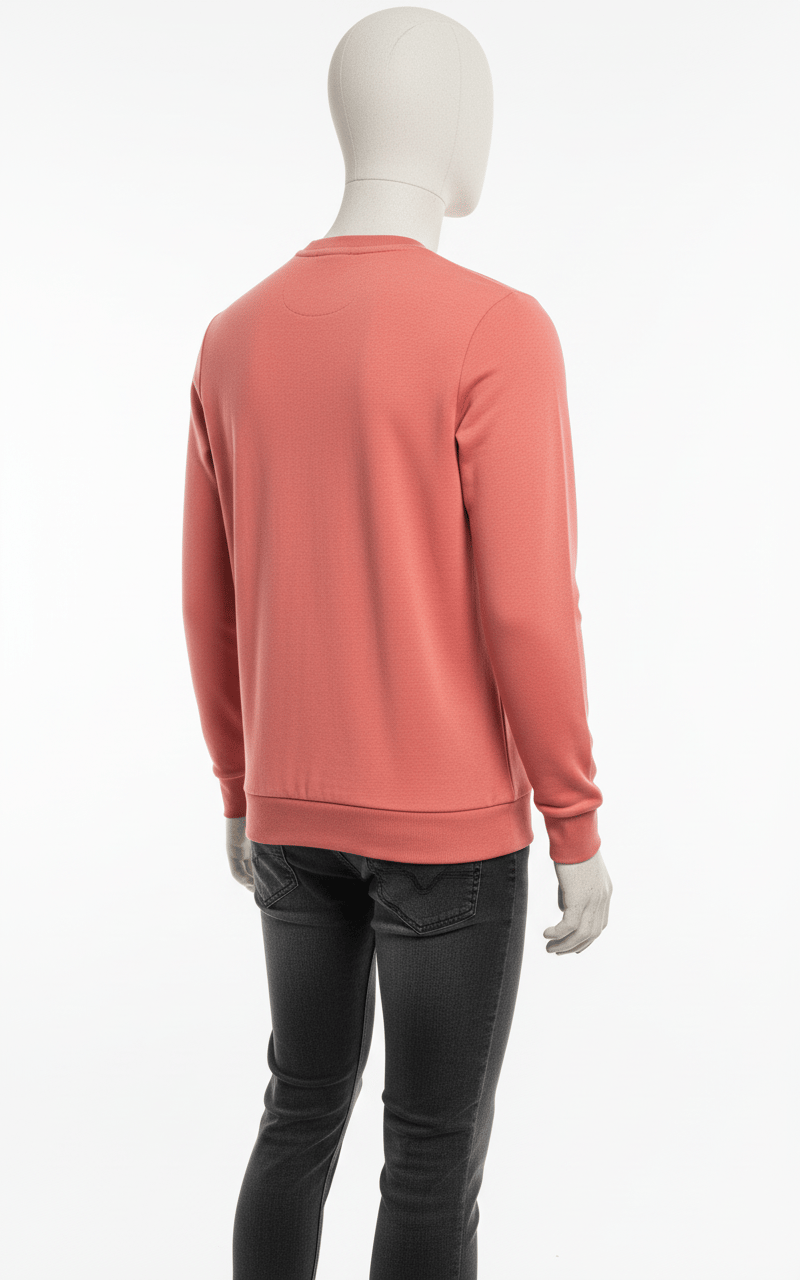 Erkek Regular Fit 3 İplik Enjeksiyon Baskı Bisiklet Yaka Sweatshirt