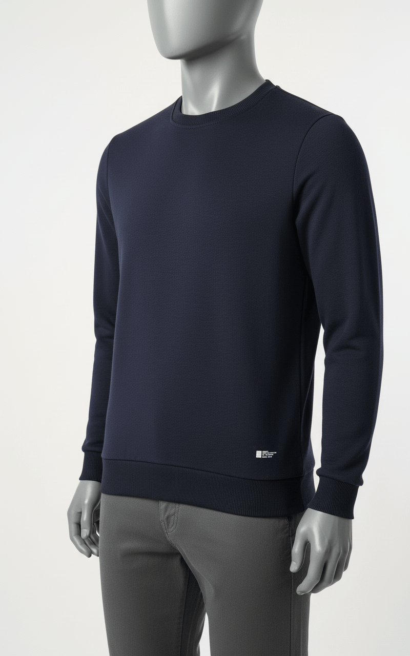 Erkek Regular Fit Bisiklet Yaka Sweatshirt