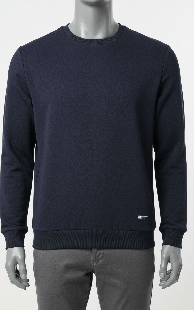 Erkek Regular Fit Bisiklet Yaka Sweatshirt