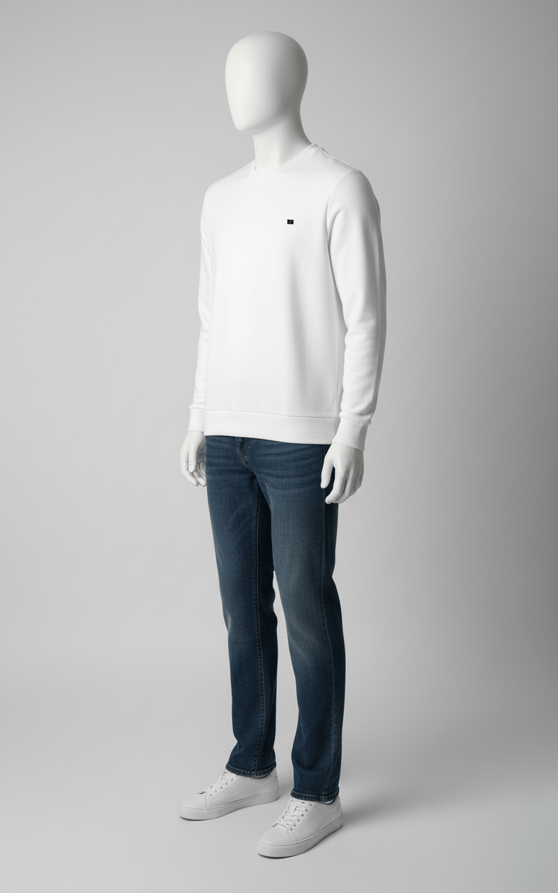 Erkek Regular Fit Bisiklet Yaka Sweatshirt