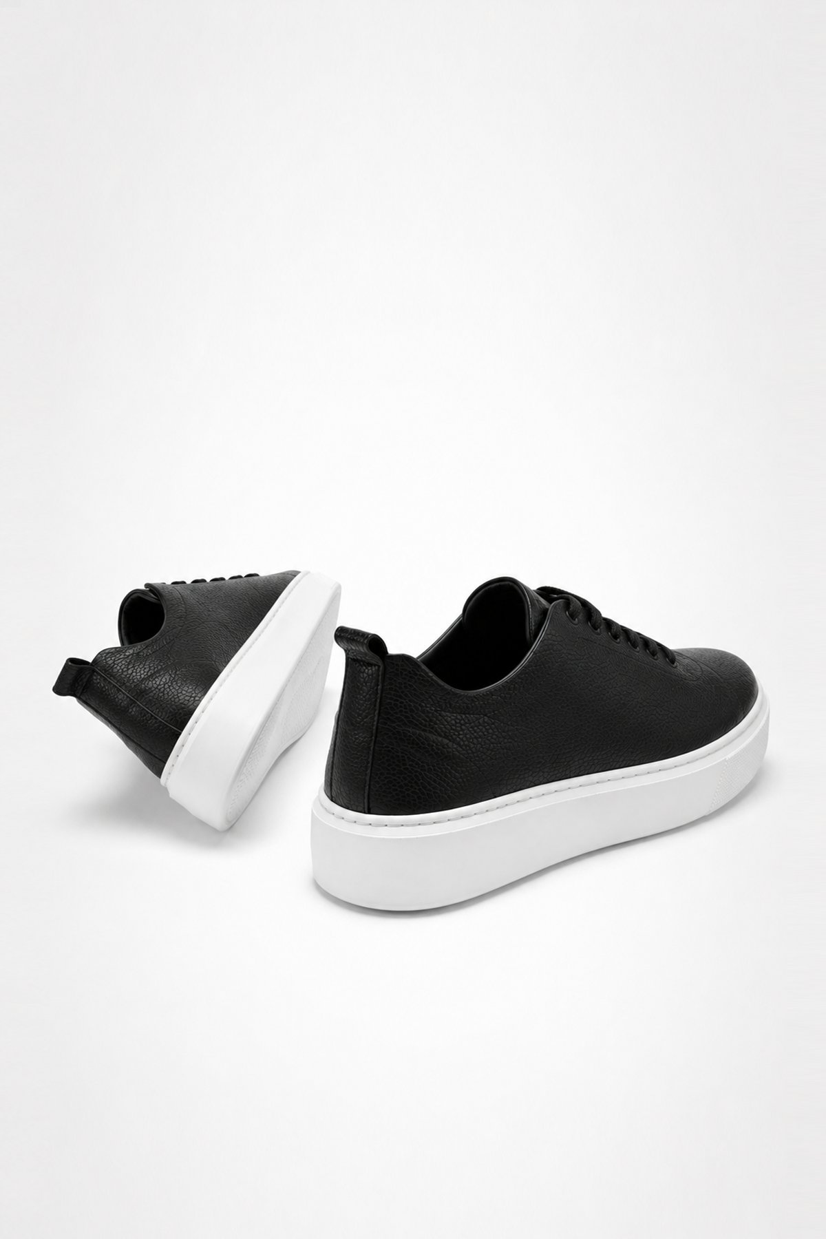 Hakiki Deri Erkek Sneaker – Siyah