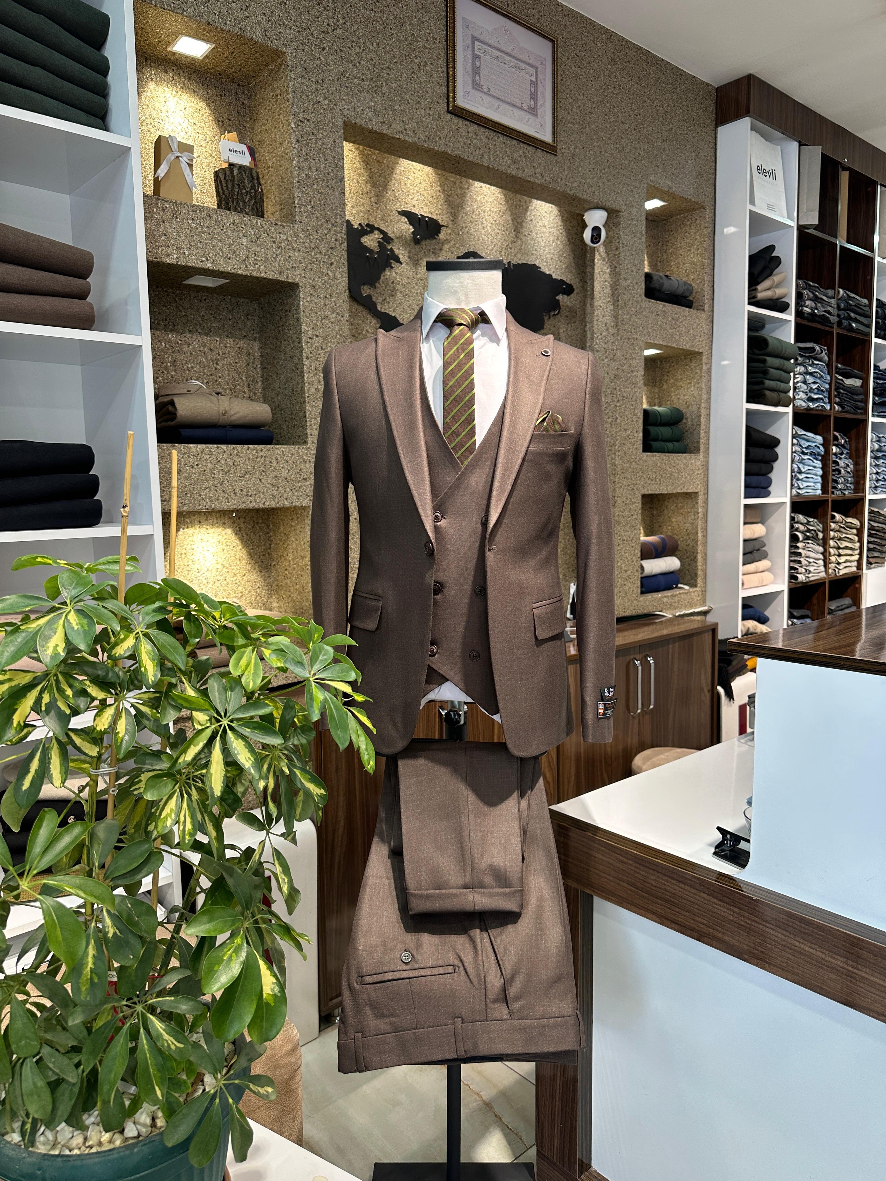 KAHVERENGİ TAKIM ELBİSE 6DRP