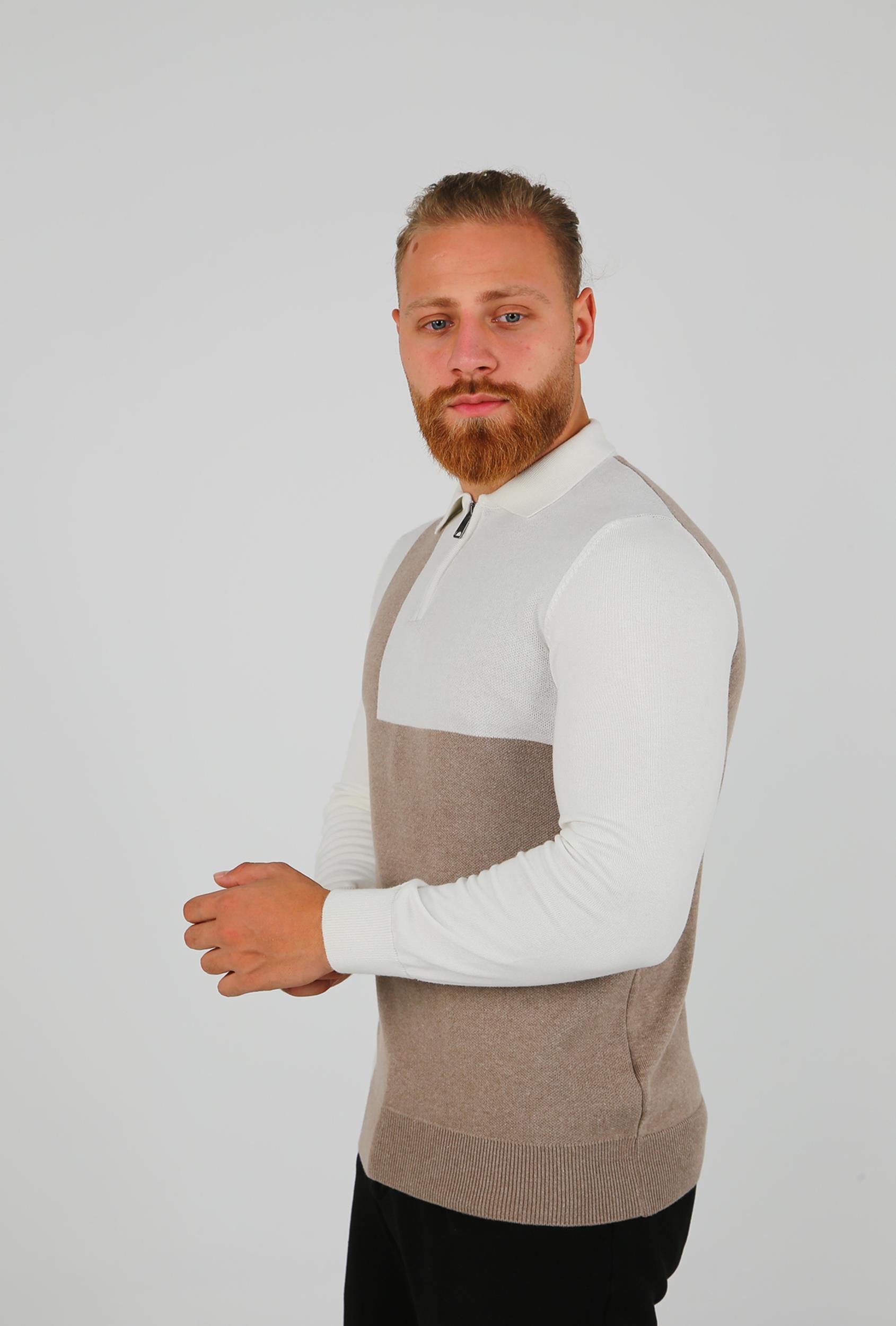POLO YAKA FERMUARLI TRİKO