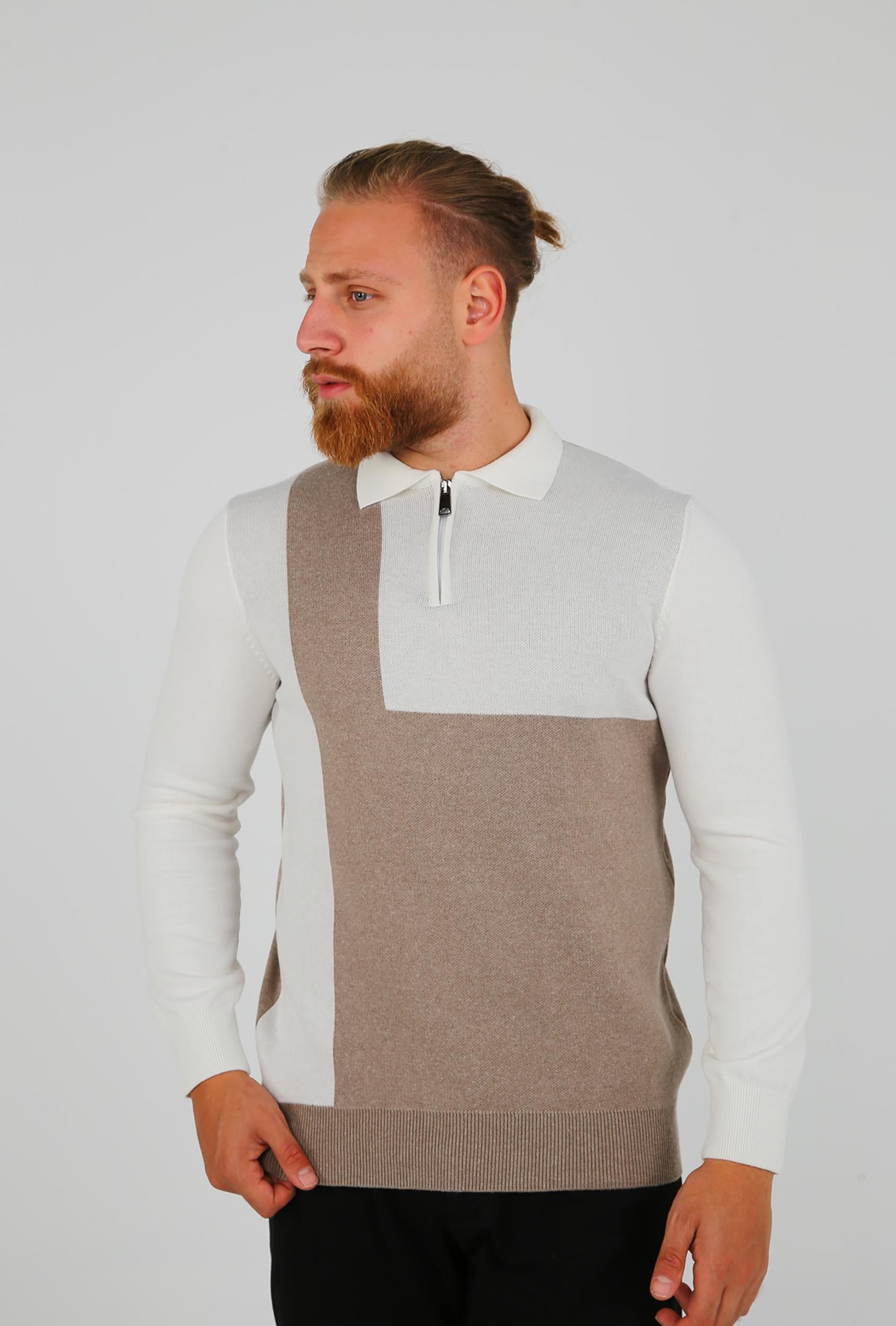 POLO YAKA FERMUARLI TRİKO