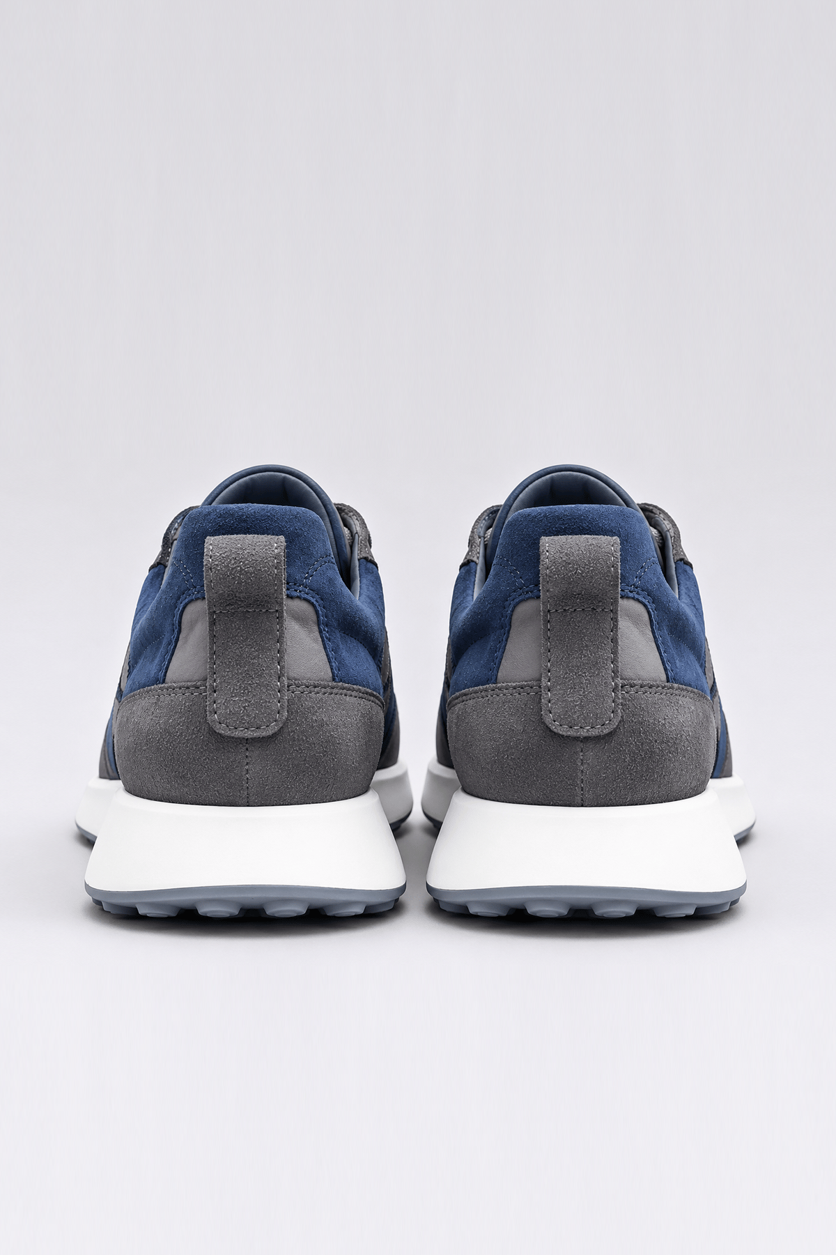 Süet Detaylı Hakiki Deri Erkek Sneaker -  EVA Taban - GRİ