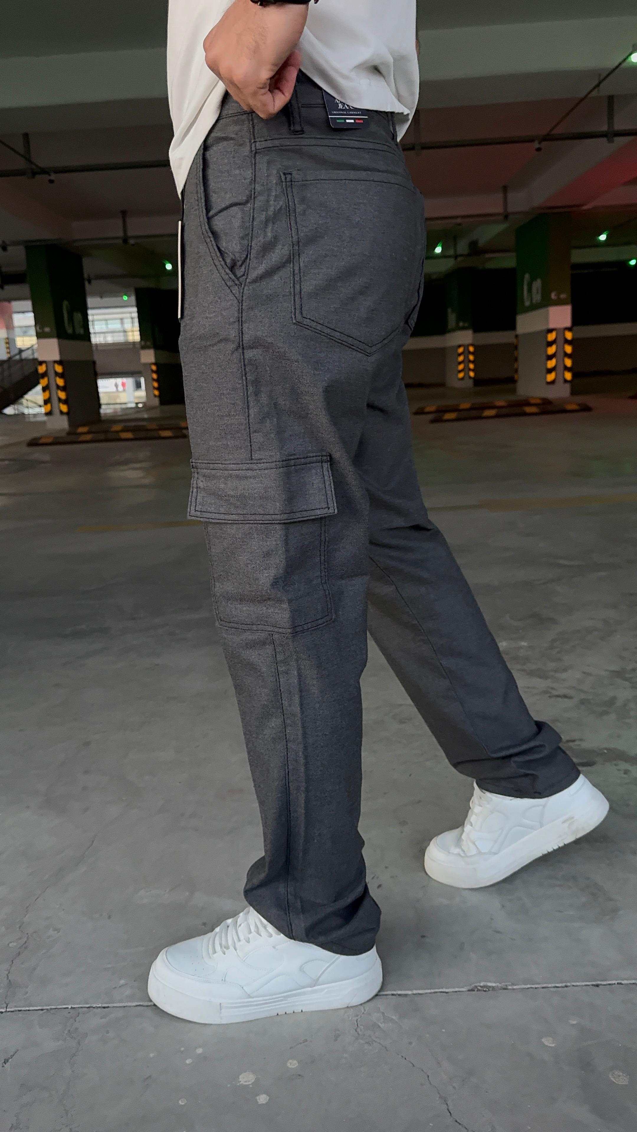  Erkek Viscon antrasit Baggy Pantolon