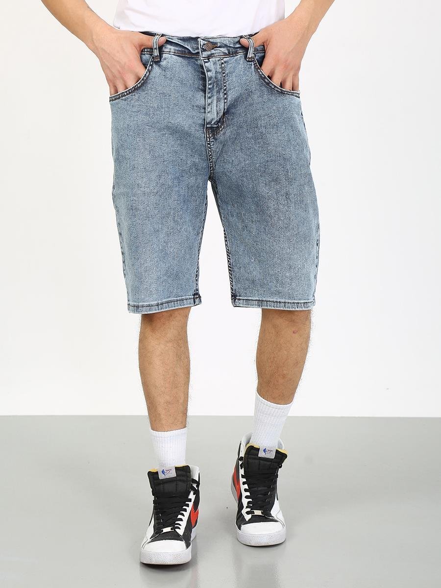 Baggy Buz Mavi Pantolon