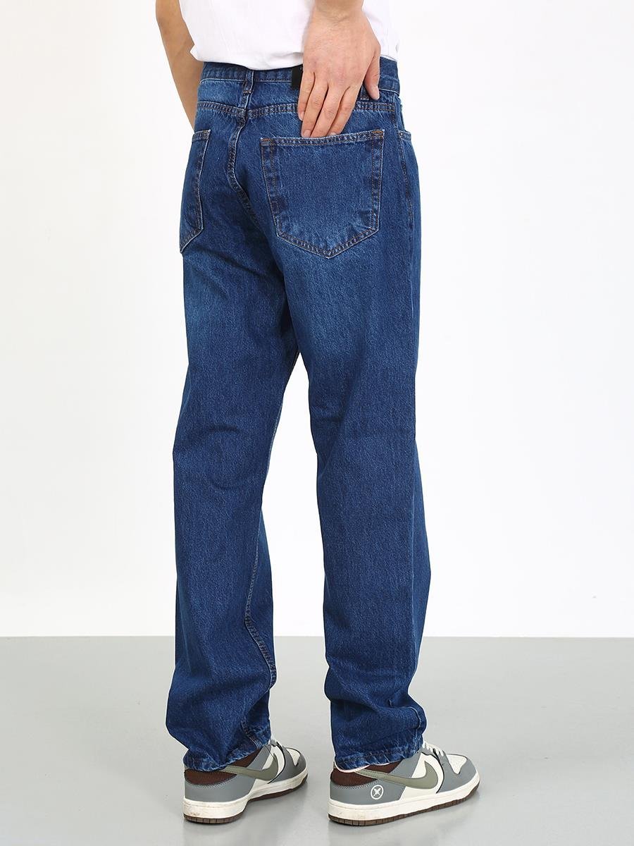 Boyfriend Lazer İşlemli Kot Pantolon