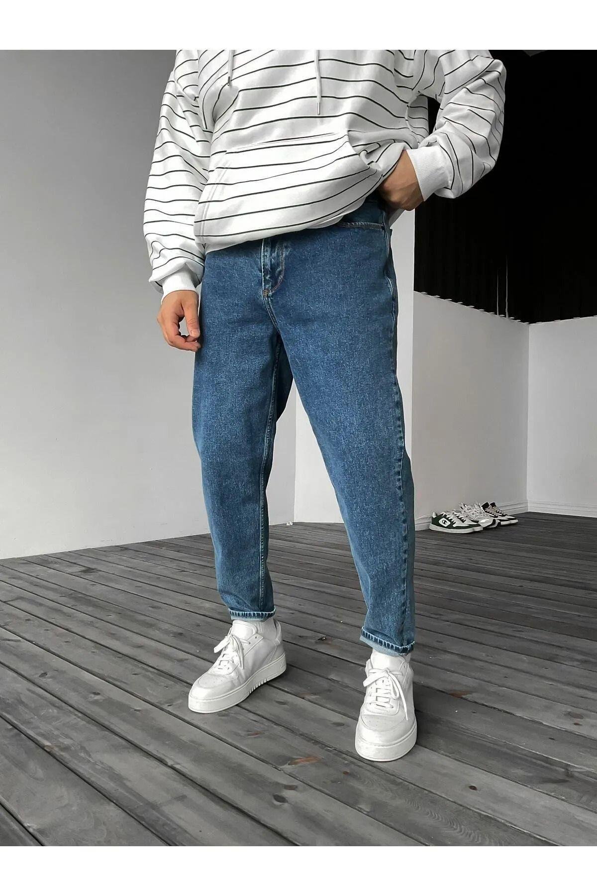 Erkek Boyfriend Rahat Kalıp Kot Pantolon