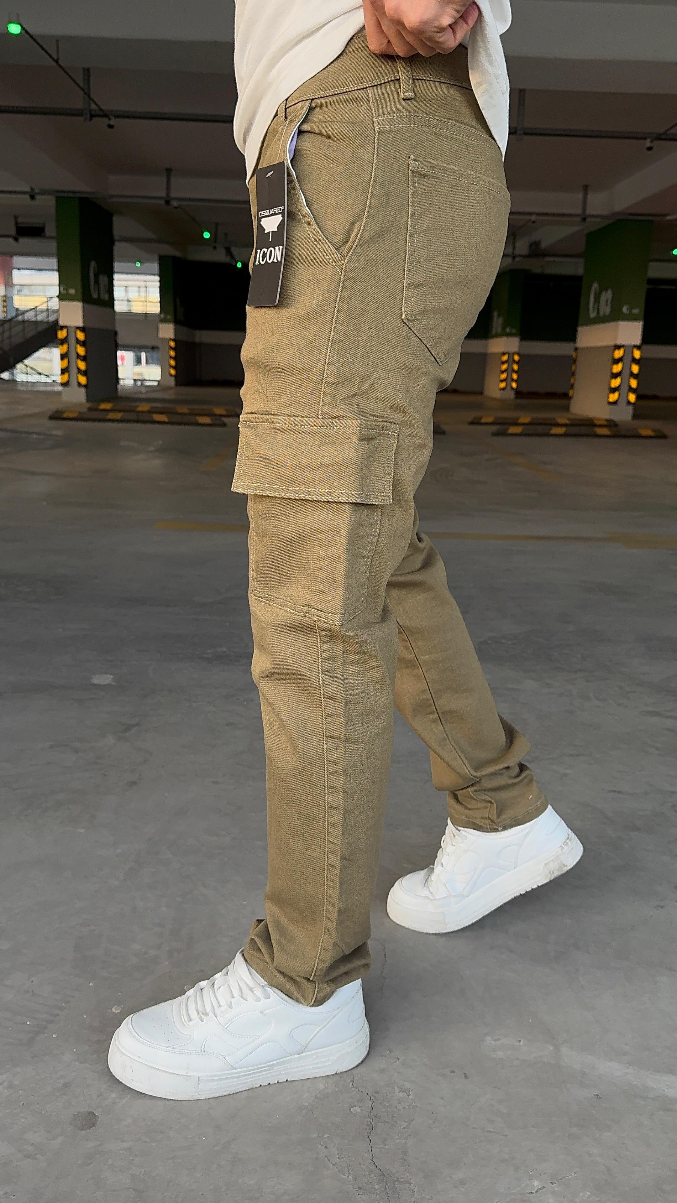Erkek Buz Mavi Baggy Jeans