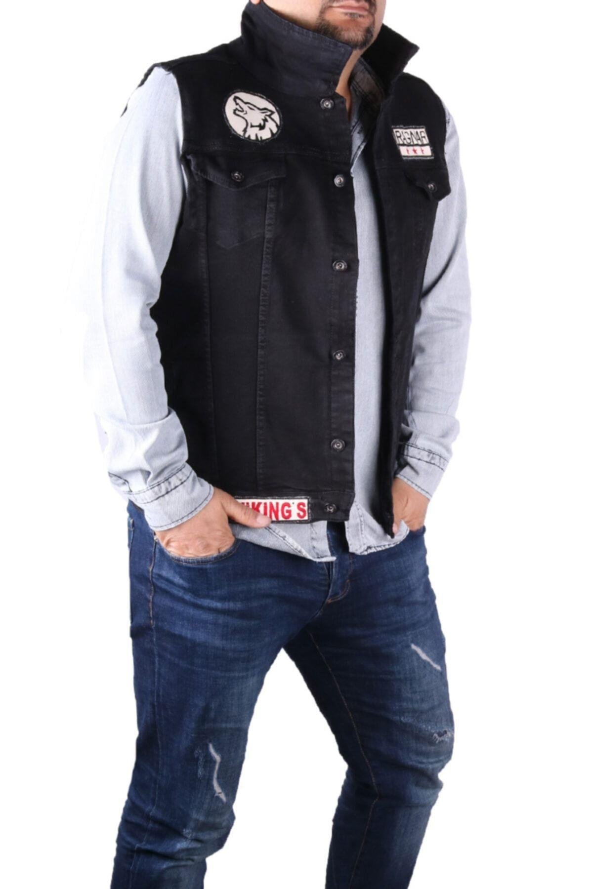 Erkek Denim Armalı Yelek 83496