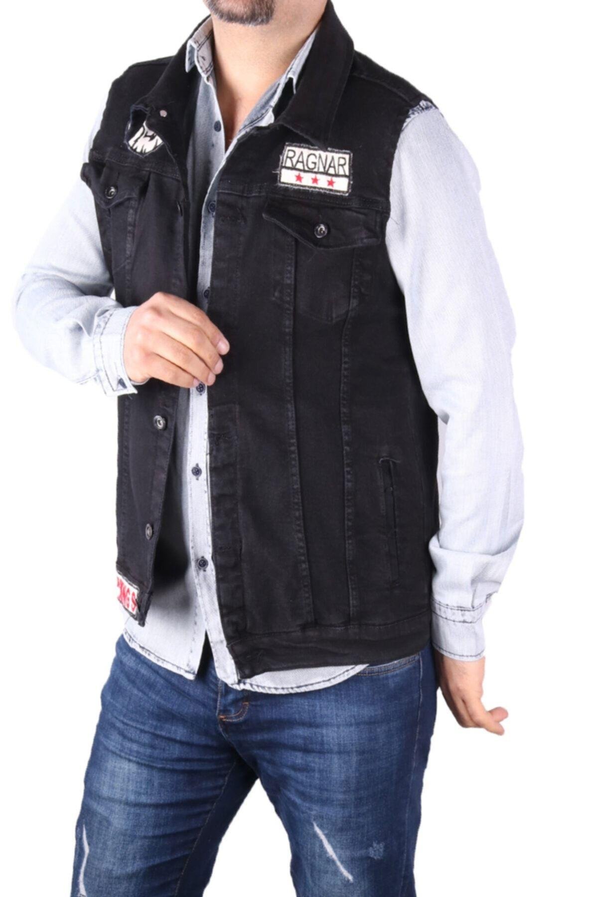 Erkek Denim Armalı Yelek 83496