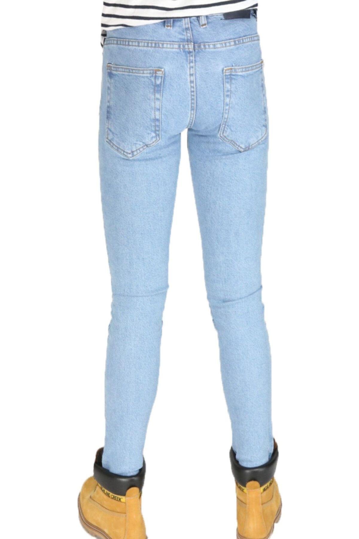 Erkek Denim Buz Mavi Opnt Spor Pantolon