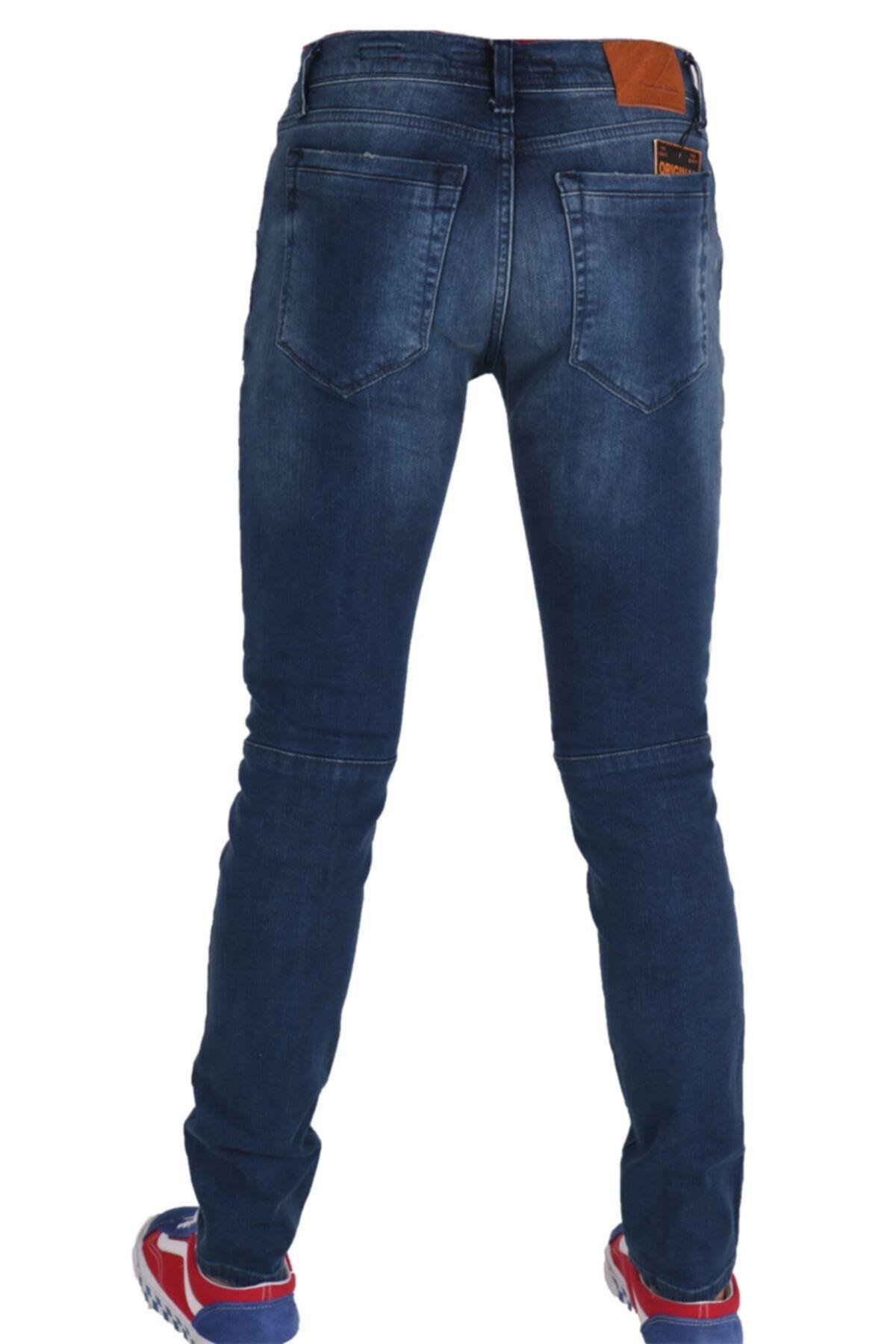 Erkek Denim Pantolon Parçalı Trent Spor Giyim