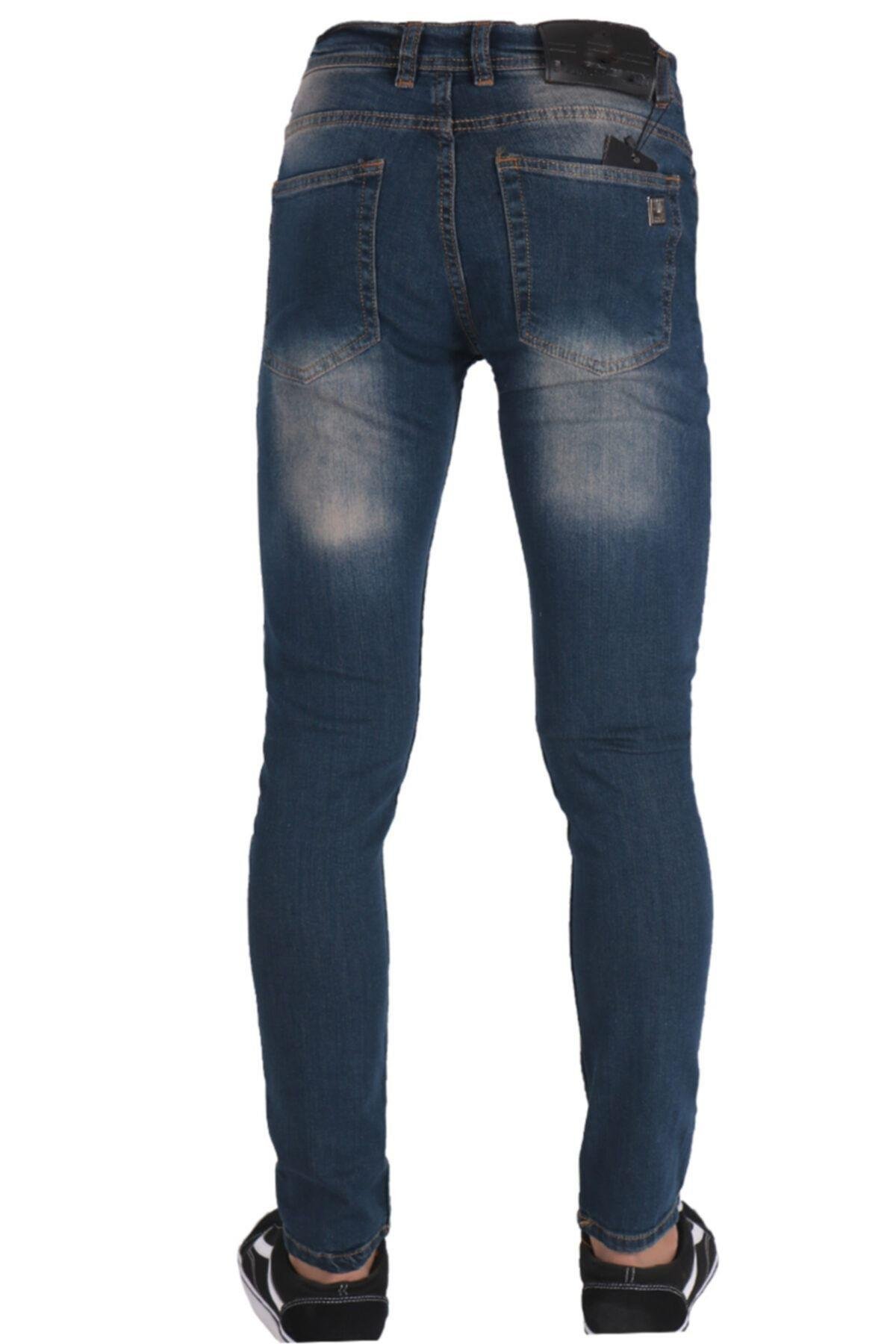 Erkek Denim Pantolon Tintli Lazerli Kot Giyim Trend