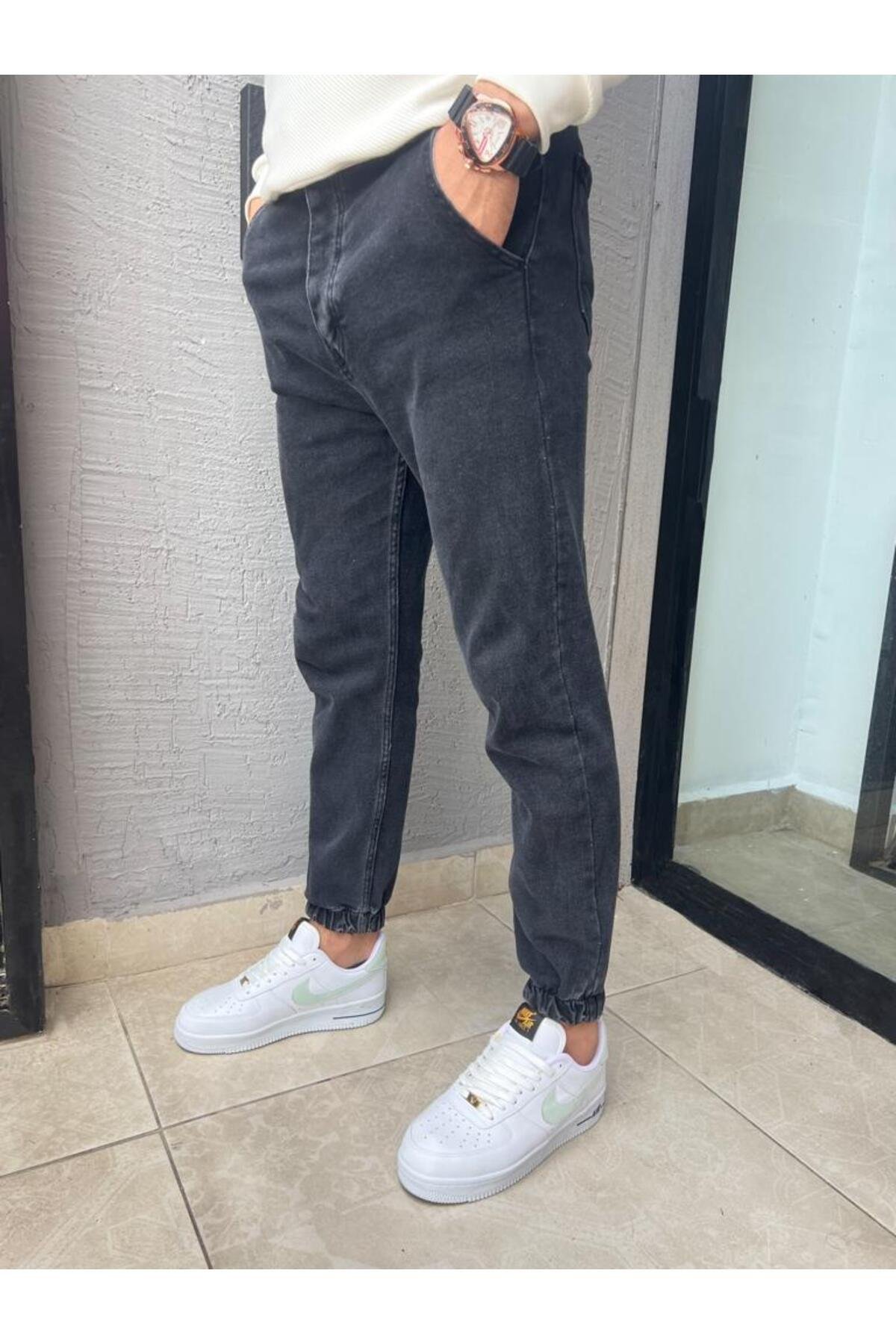 Erkek Esnek Boyfriend Jeans Kot Pantolon