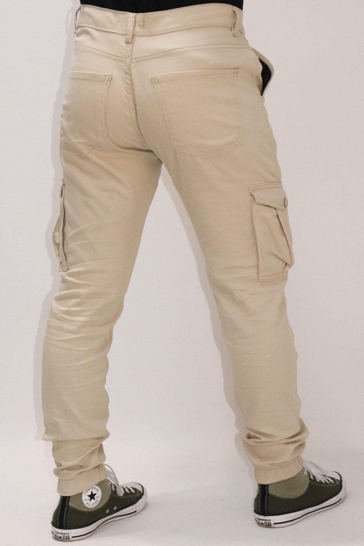 Erkek Gabardin Rahat Kesim Gabardin Bagy Pantolon