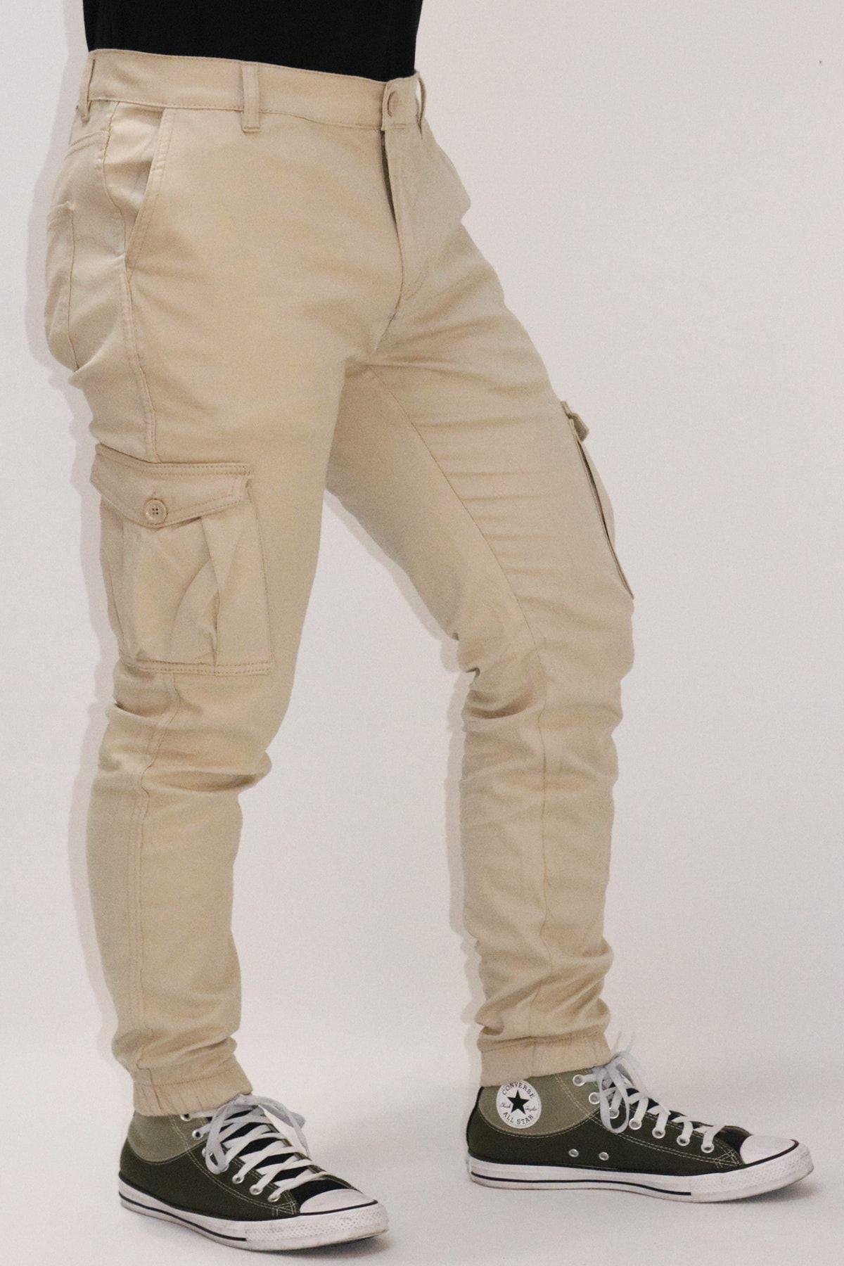 Erkek Gabardin Rahat Kesim Gabardin Bagy Pantolon
