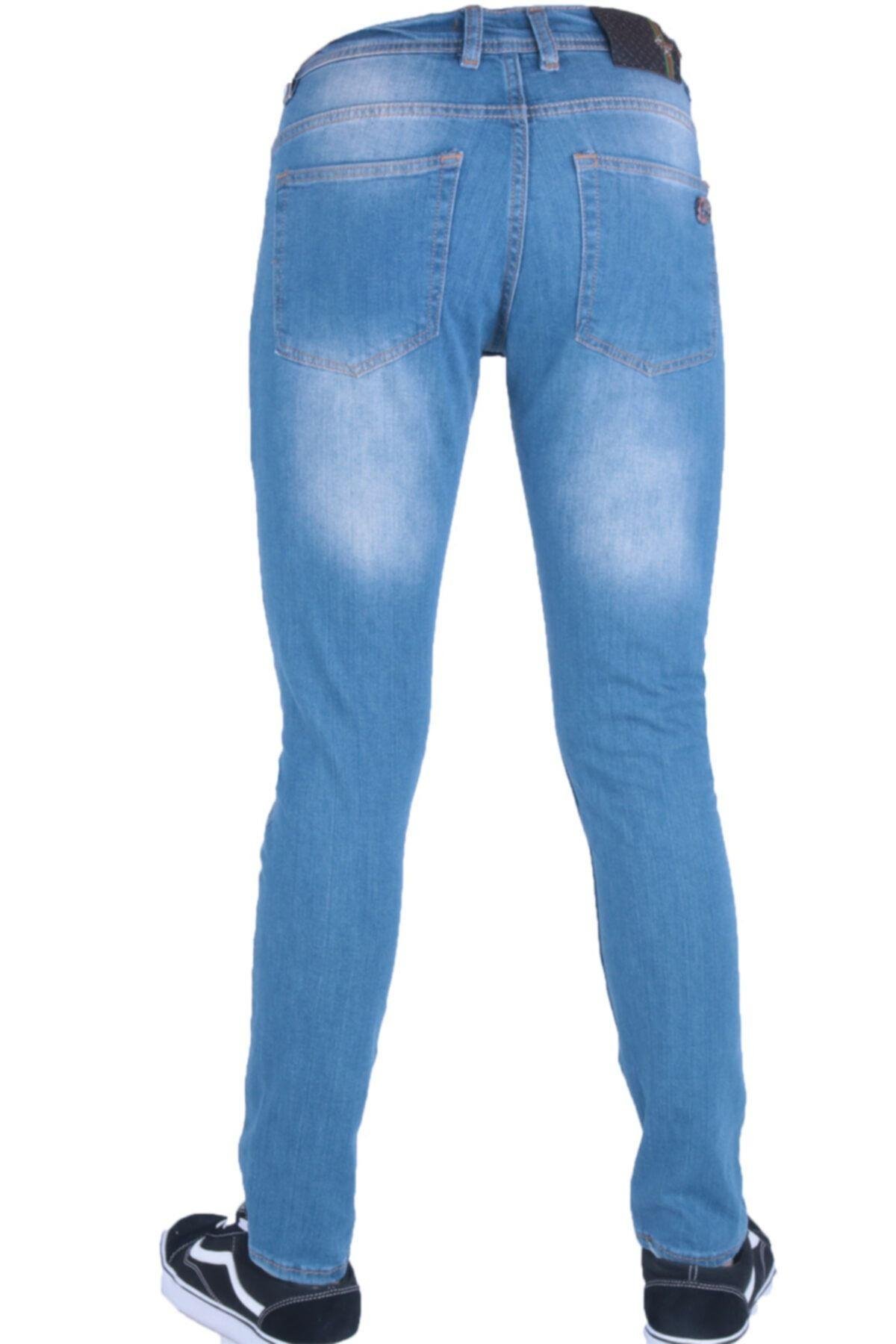 Erkek Giyim Spor Trend Lzr Işlm Mavi